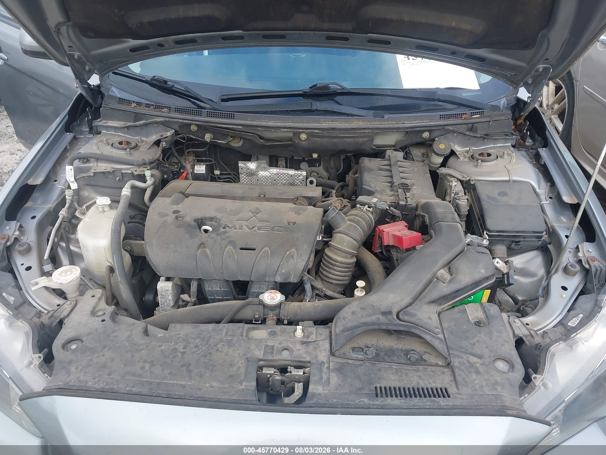 2013 Mitsubishi Lancer Es Gray vin: JA32U2FU2DU015762