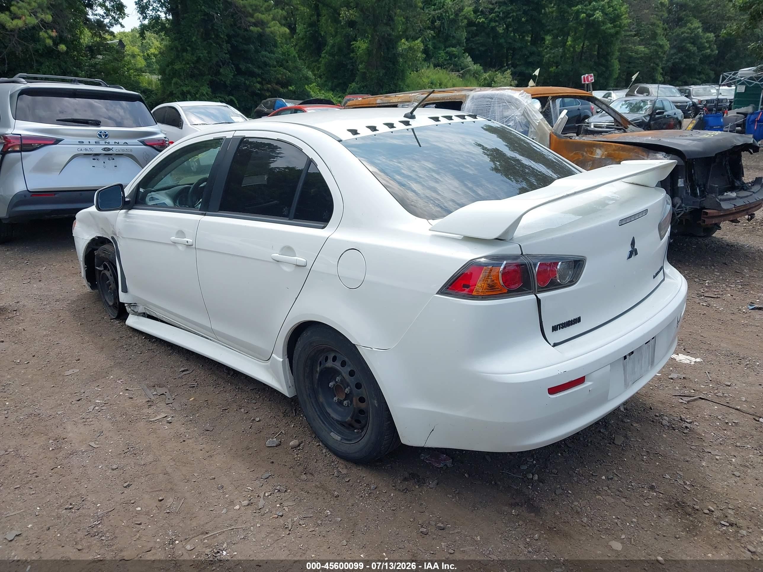 2014 Mitsubishi Lancer Es White vin: JA32U2FU2EU002351
