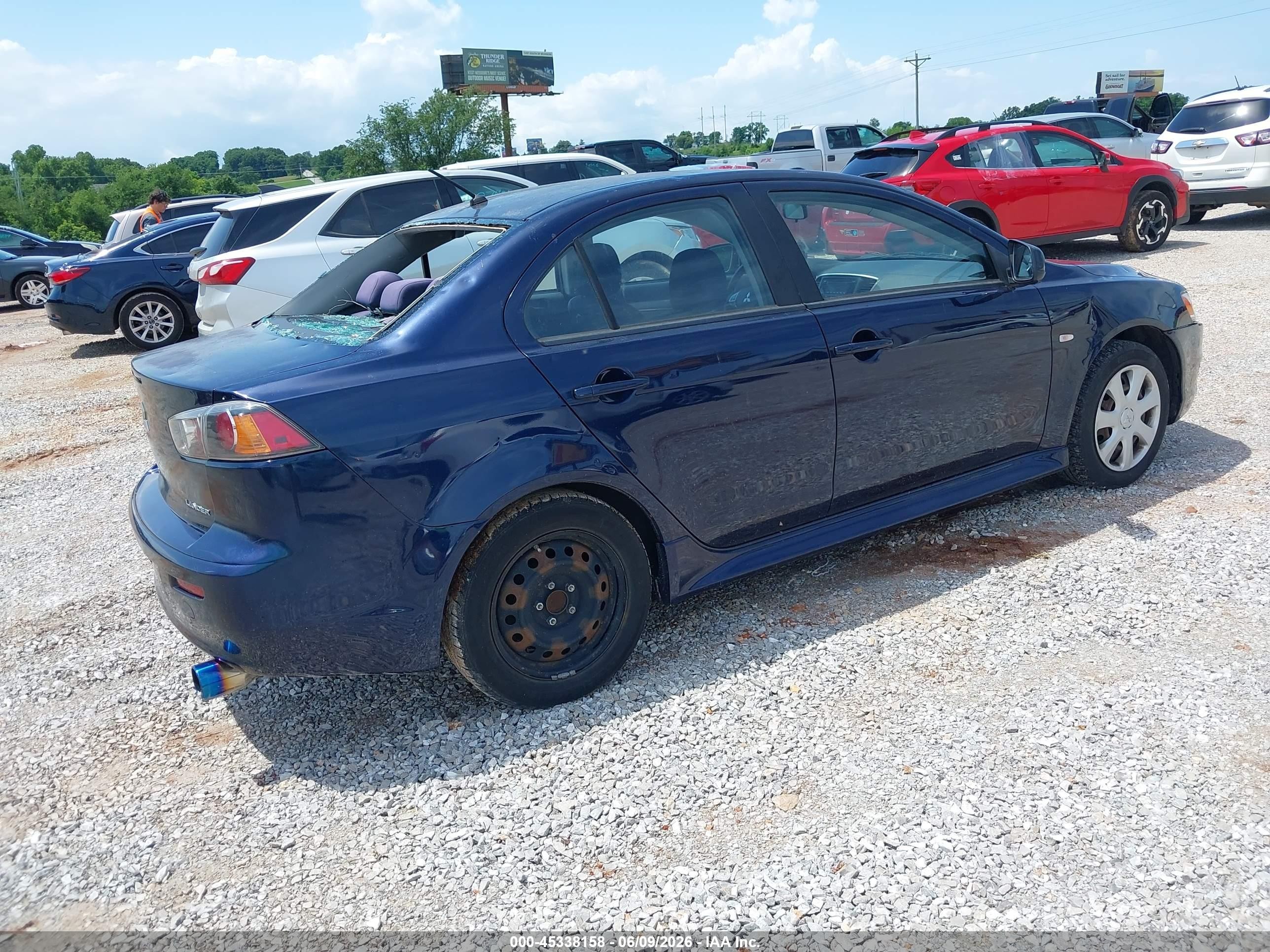2014 Mitsubishi Lancer Es Blue vin: JA32U2FU2EU011714