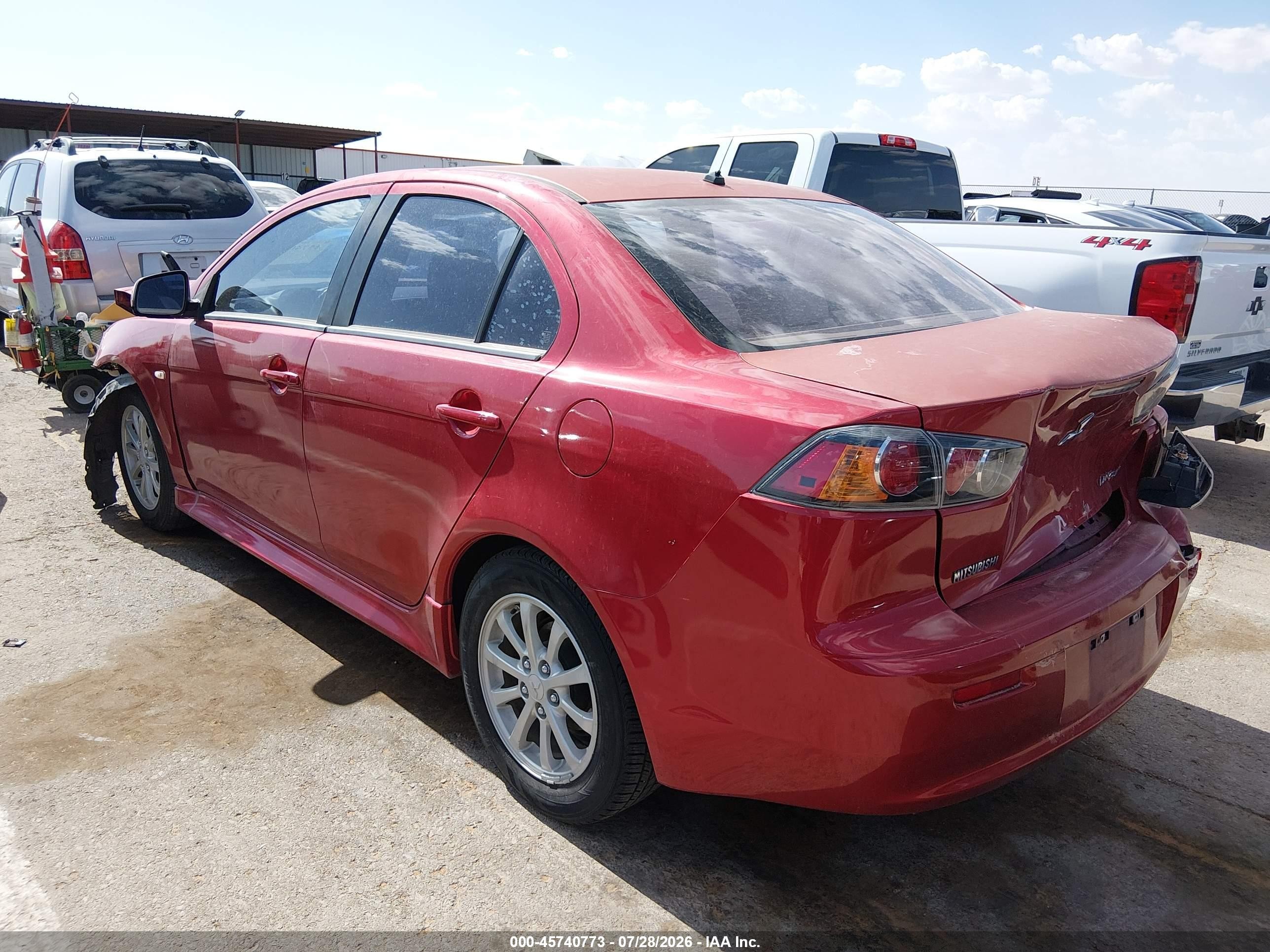 2014 Mitsubishi Lancer Es Red vin: JA32U2FU2EU017058