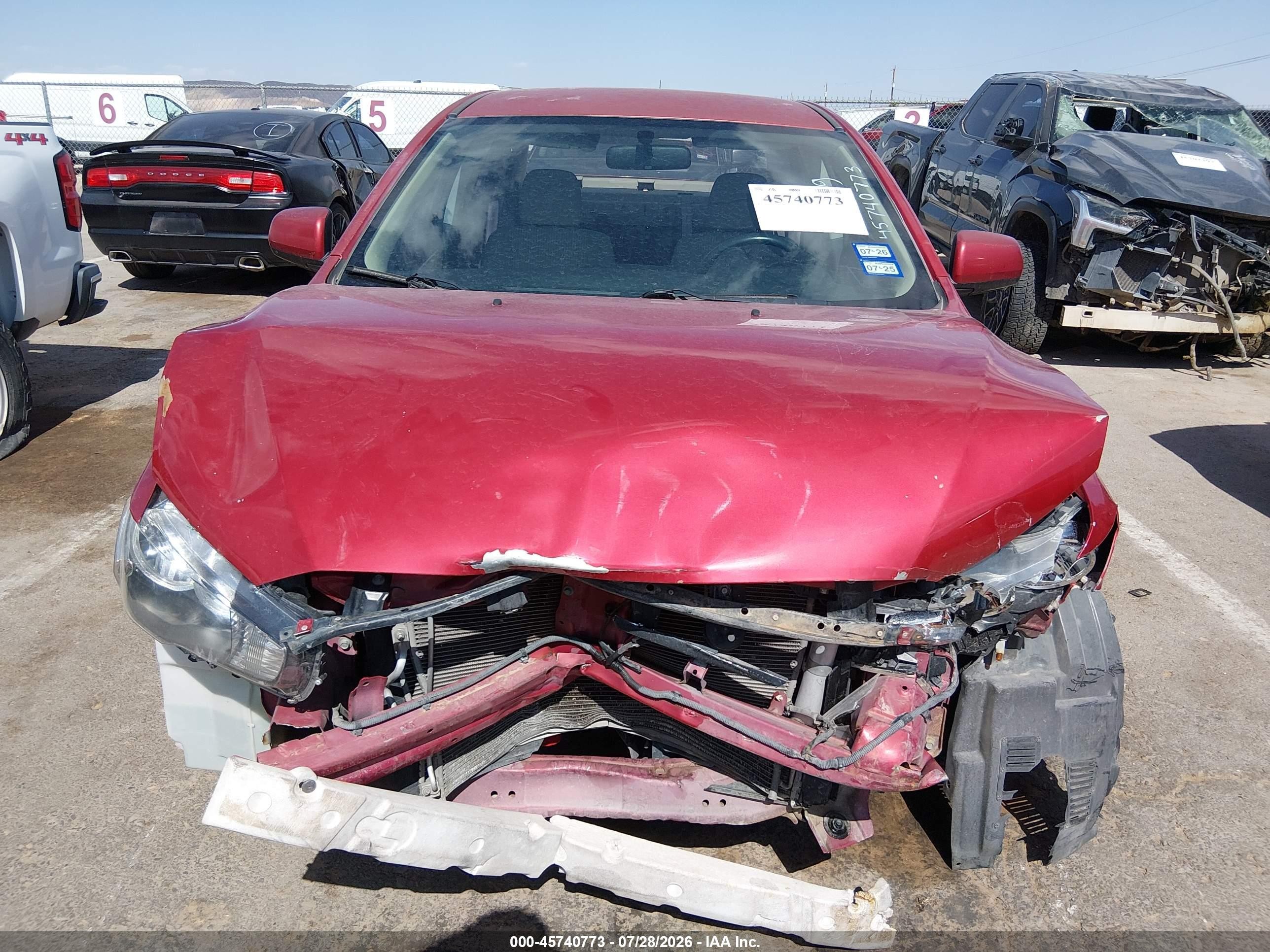 2014 Mitsubishi Lancer Es Red vin: JA32U2FU2EU017058