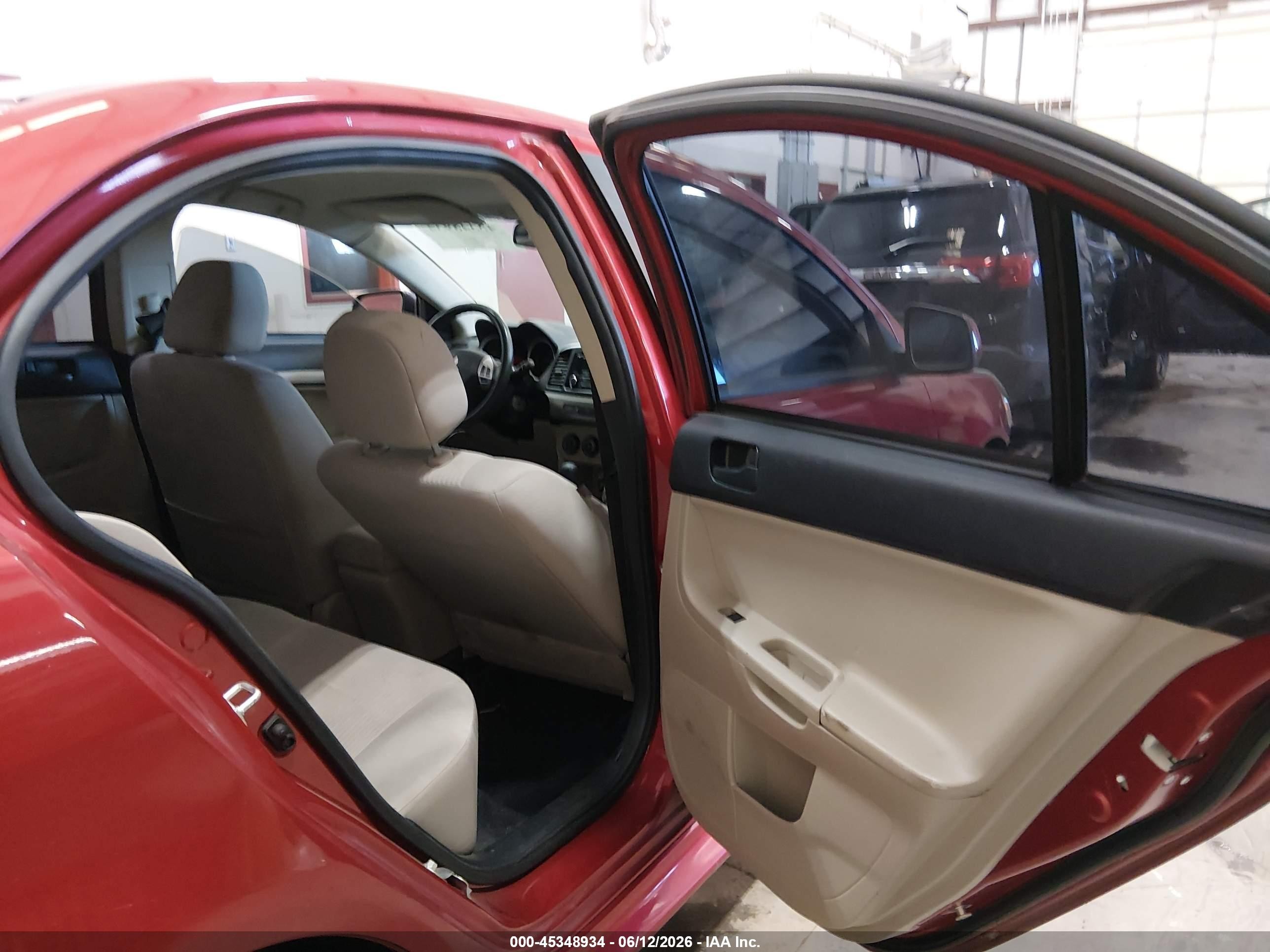 2014 Mitsubishi Lancer Es Red vin: JA32U2FU2EU023099