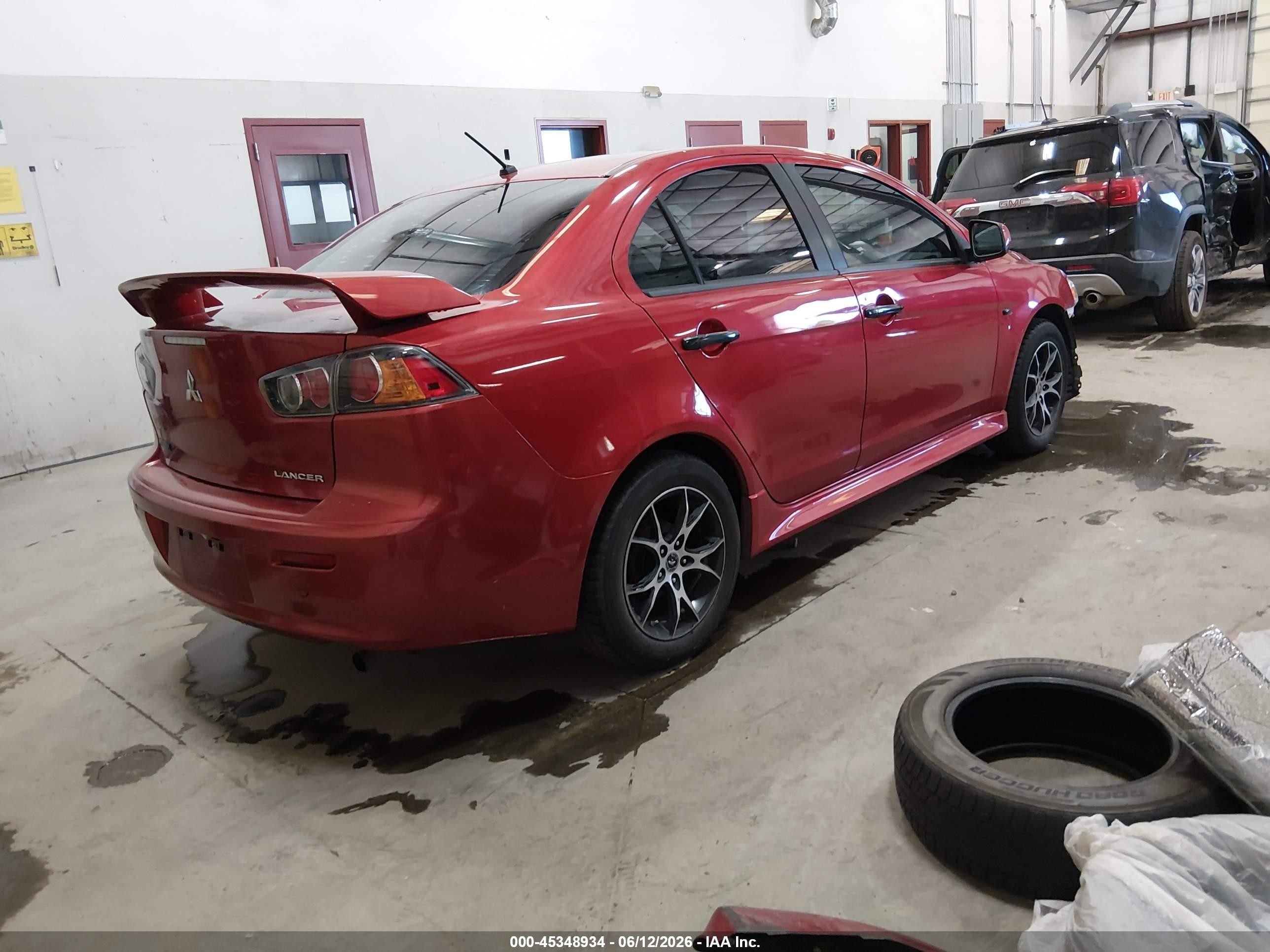 2014 Mitsubishi Lancer Es Red vin: JA32U2FU2EU023099