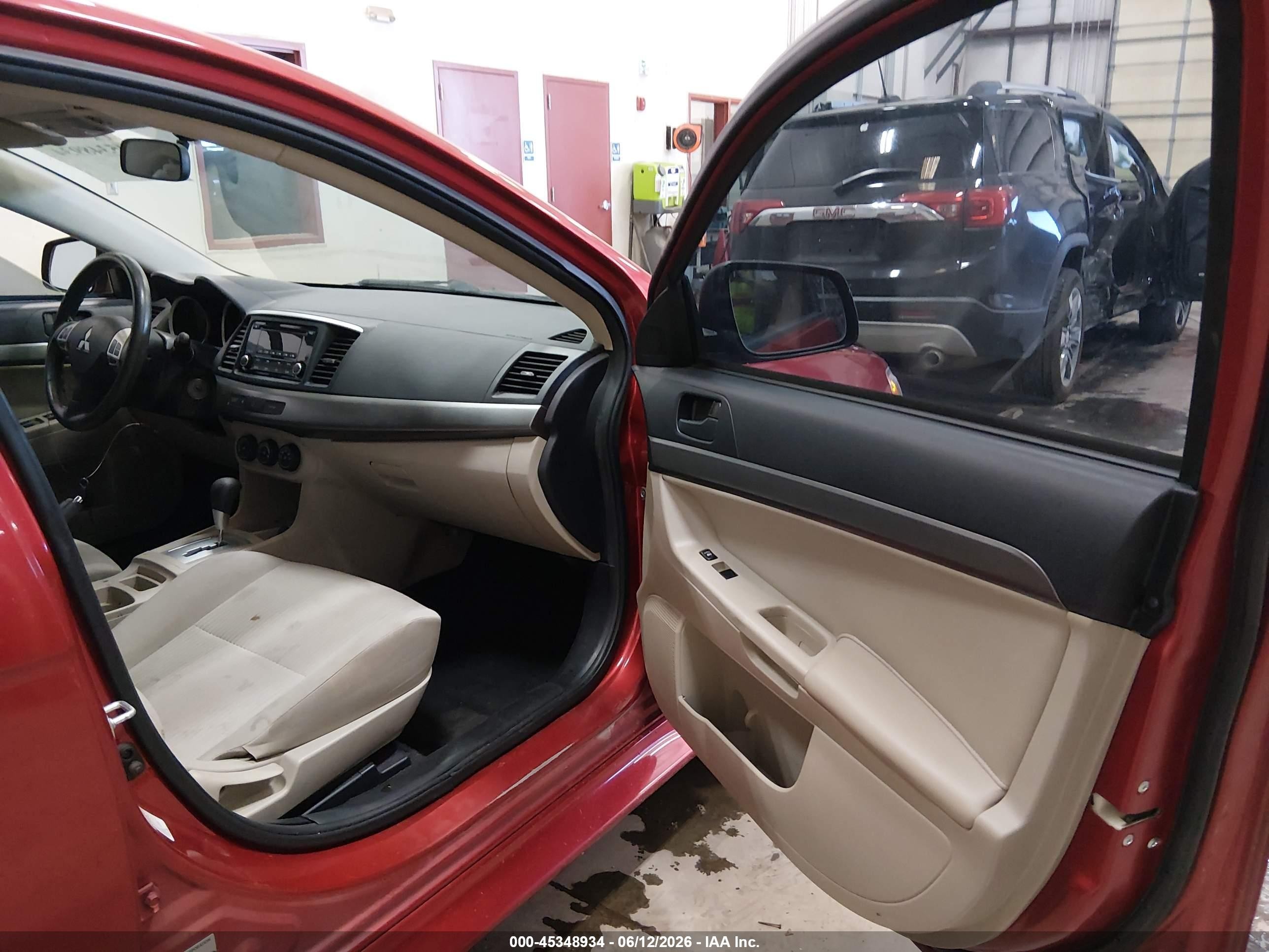 2014 Mitsubishi Lancer Es Red vin: JA32U2FU2EU023099