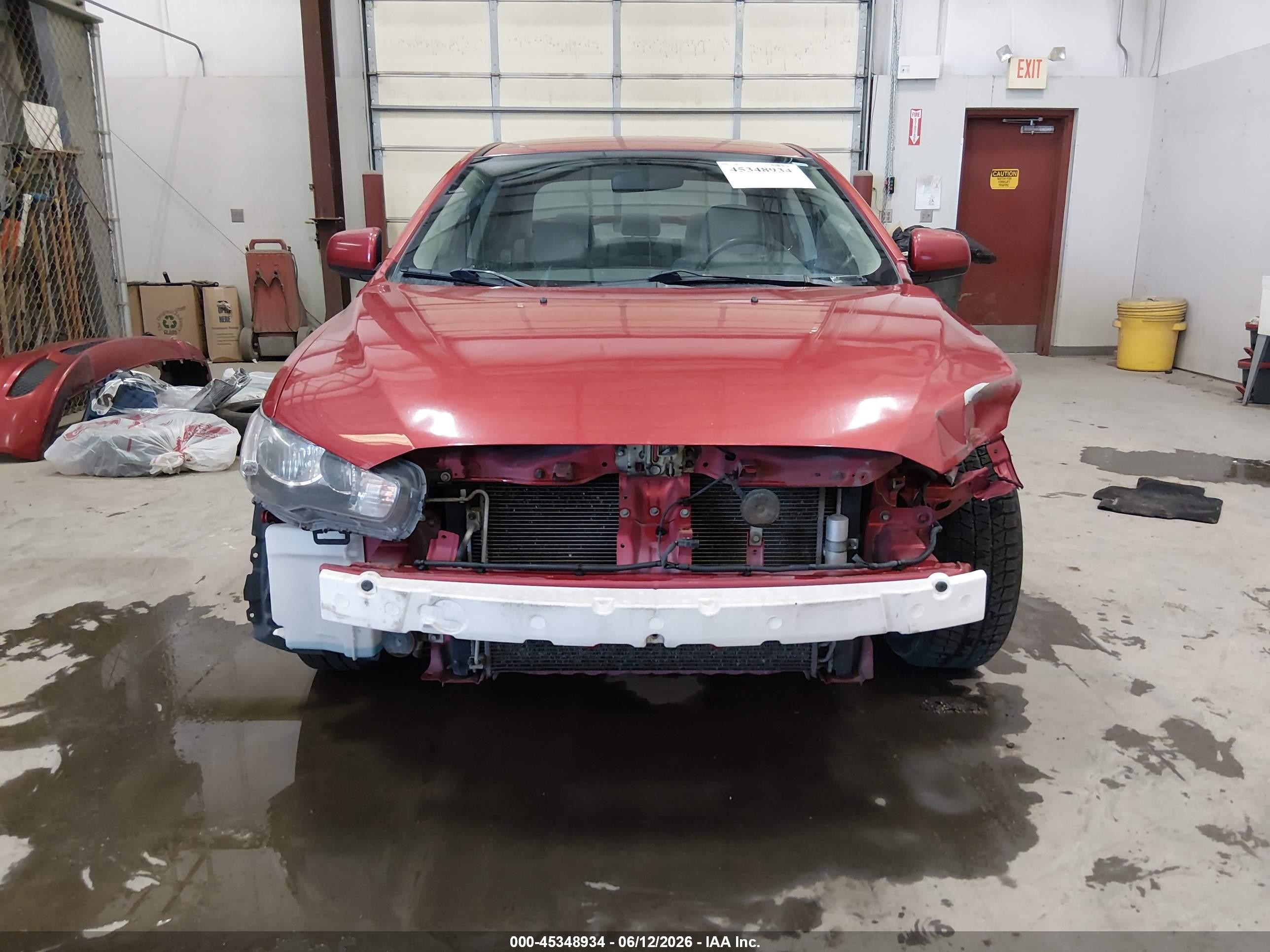 2014 Mitsubishi Lancer Es Red vin: JA32U2FU2EU023099