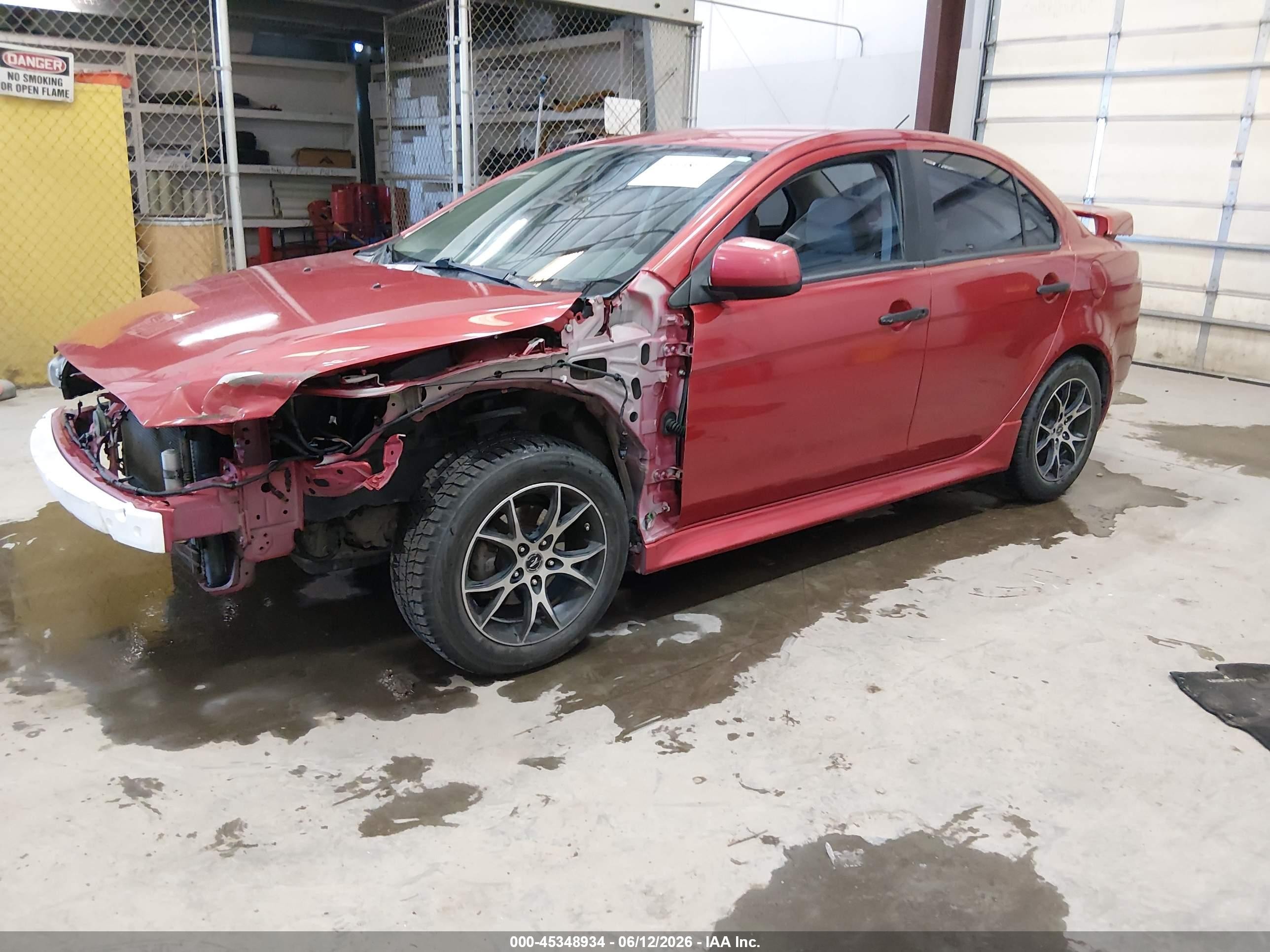 2014 Mitsubishi Lancer Es Red vin: JA32U2FU2EU023099