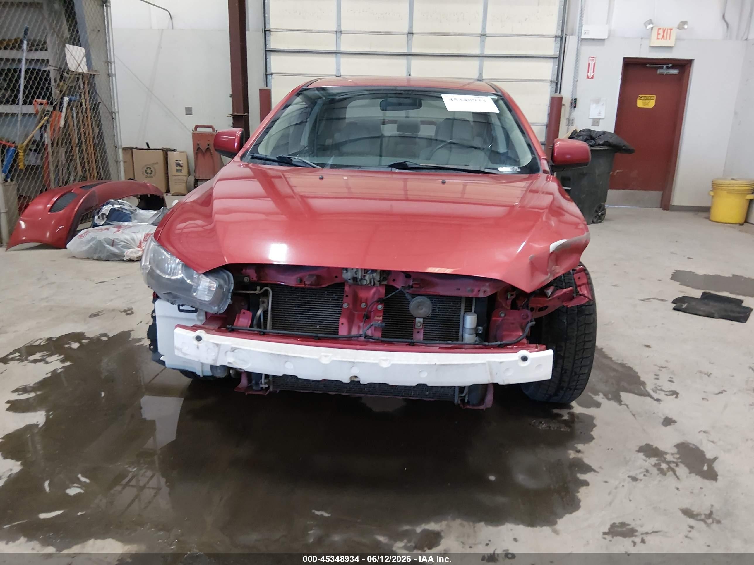 2014 Mitsubishi Lancer Es Red vin: JA32U2FU2EU023099
