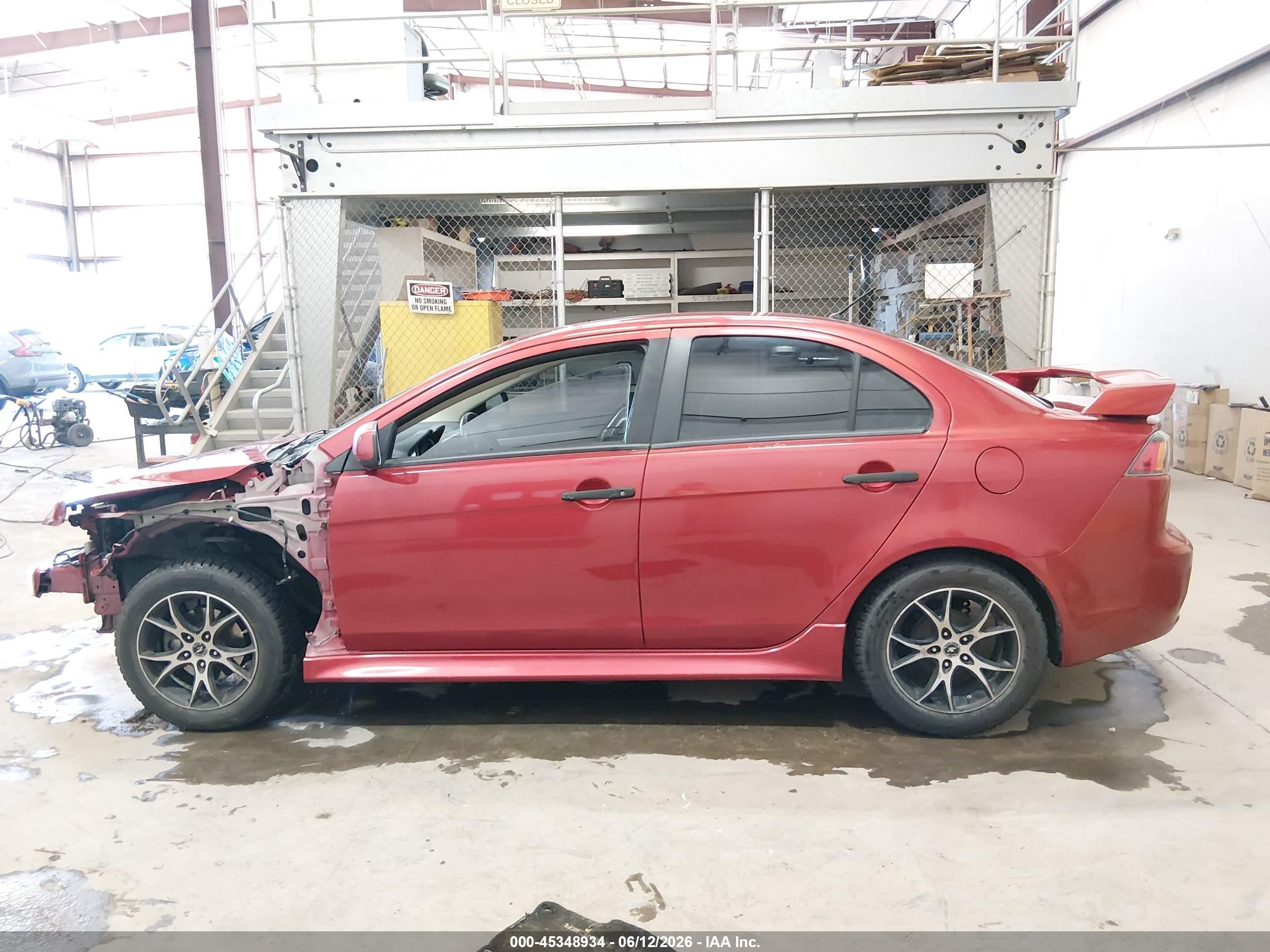 2014 Mitsubishi Lancer Es Red vin: JA32U2FU2EU023099