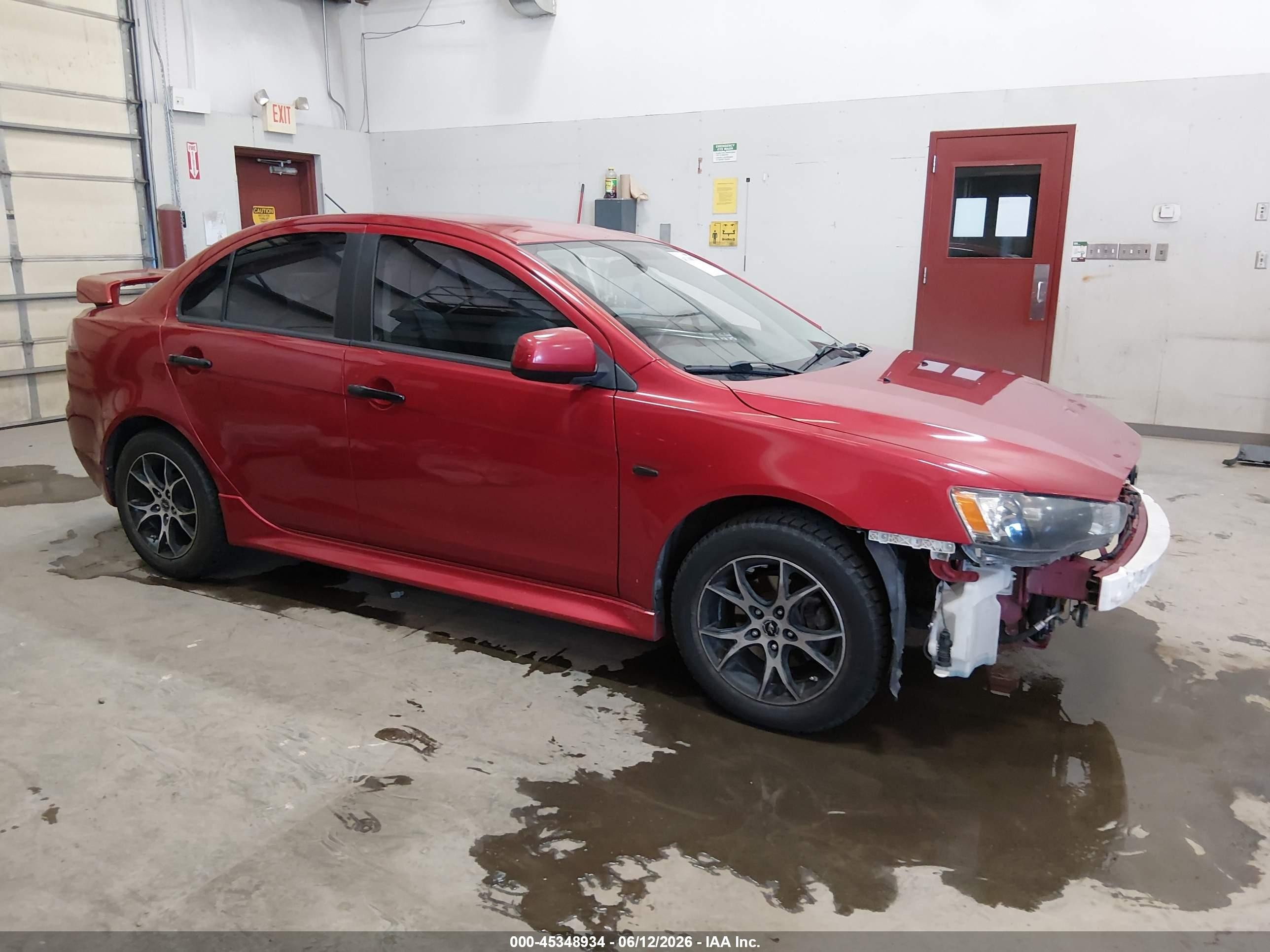 2014 Mitsubishi Lancer Es Red vin: JA32U2FU2EU023099