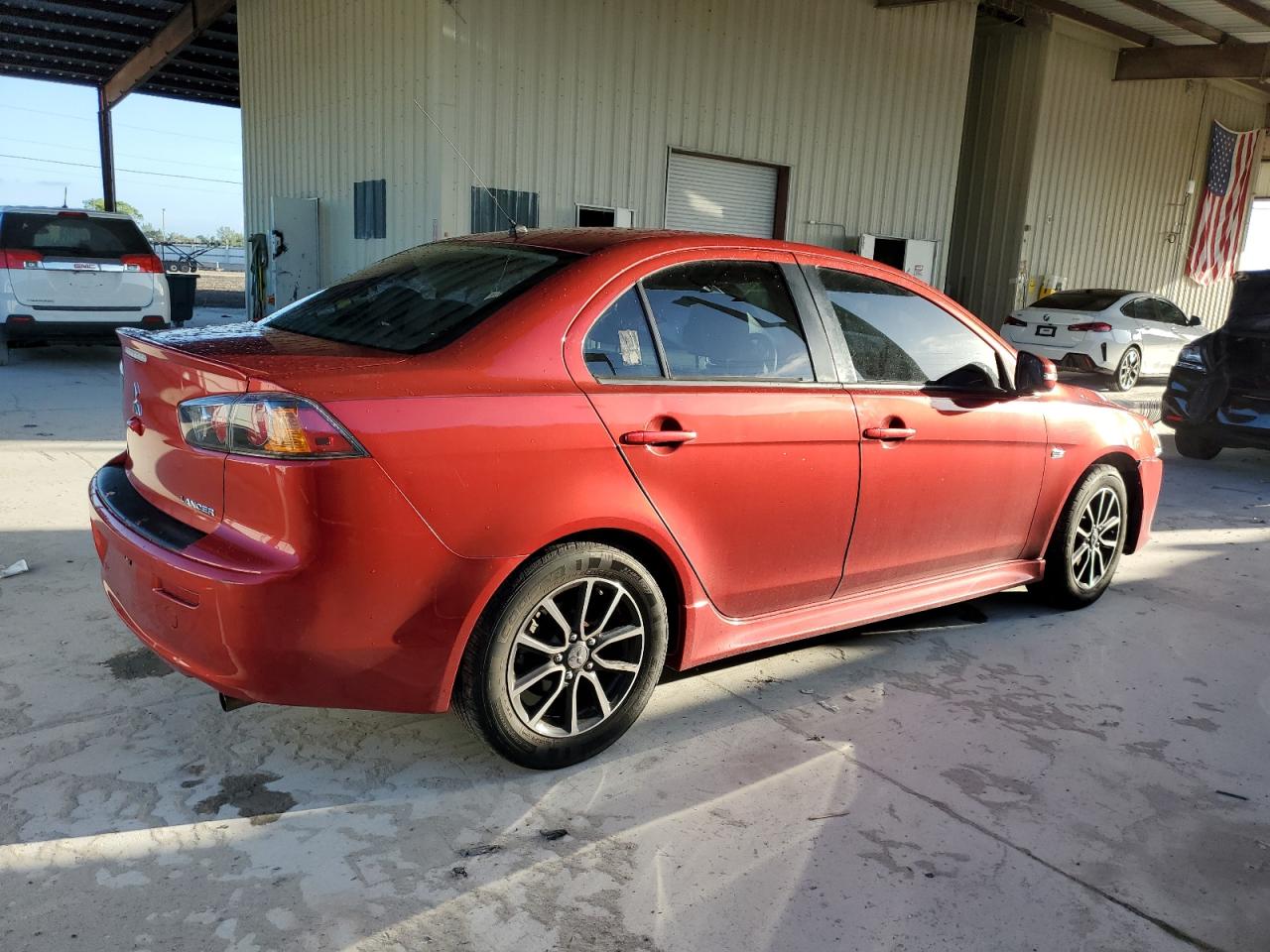 2017 Mitsubishi Lancer Es Red vin: JA32U2FU2HU014682