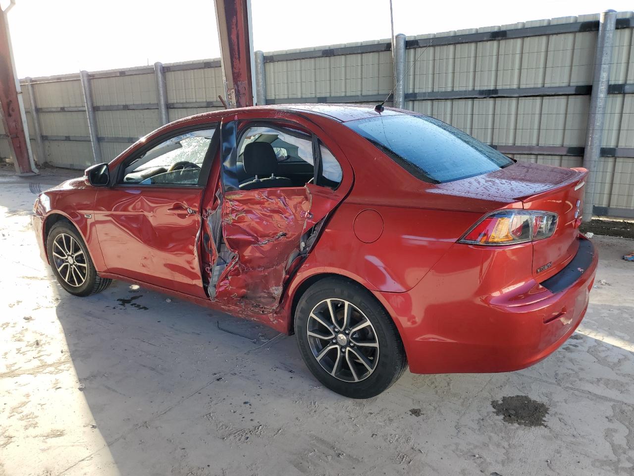 2017 Mitsubishi Lancer Es Red vin: JA32U2FU2HU014682