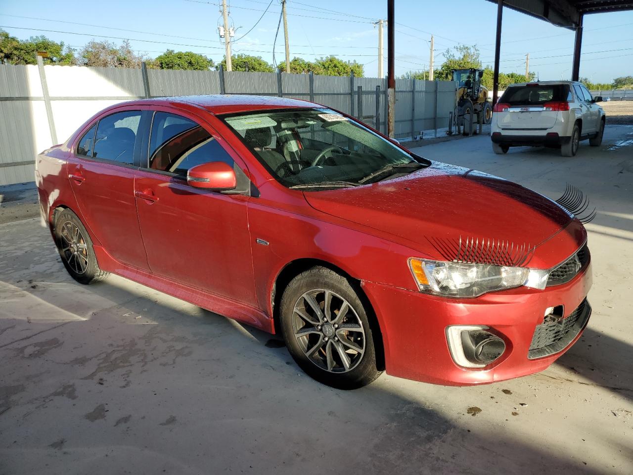 2017 Mitsubishi Lancer Es Red vin: JA32U2FU2HU014682