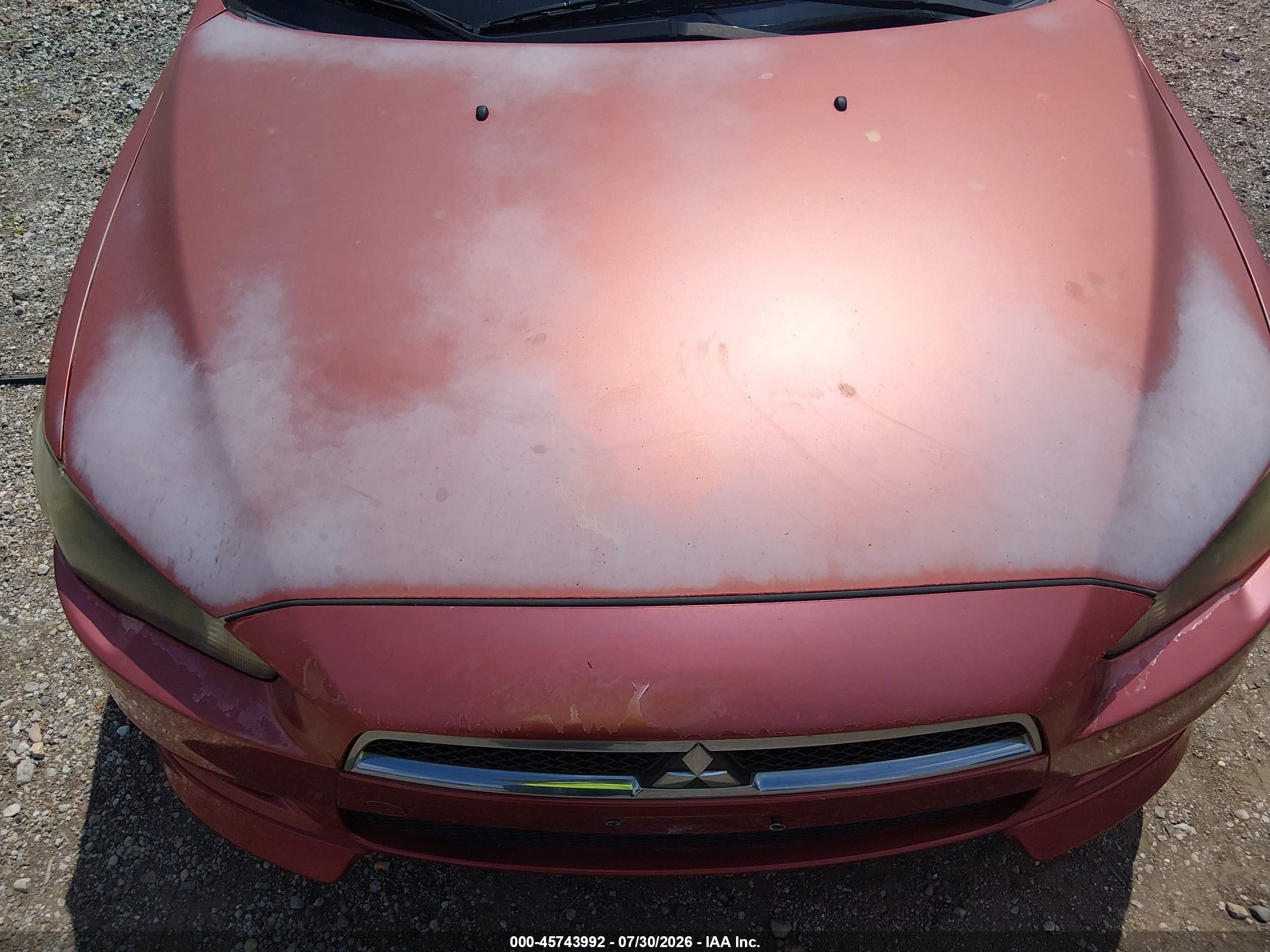 2010 Mitsubishi Lancer Es Red vin: JA32U2FU3AU020092