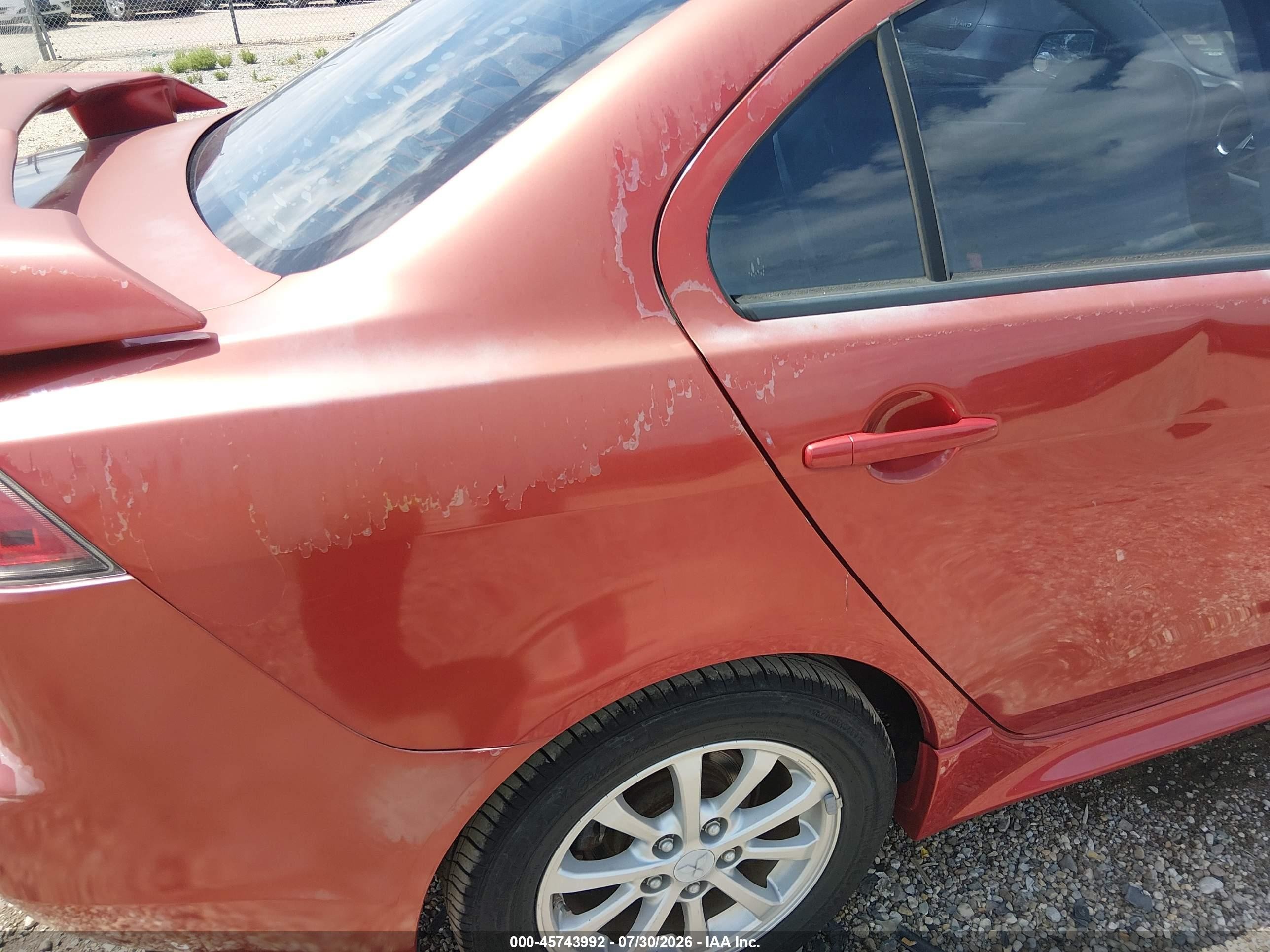 2010 Mitsubishi Lancer Es Red vin: JA32U2FU3AU020092