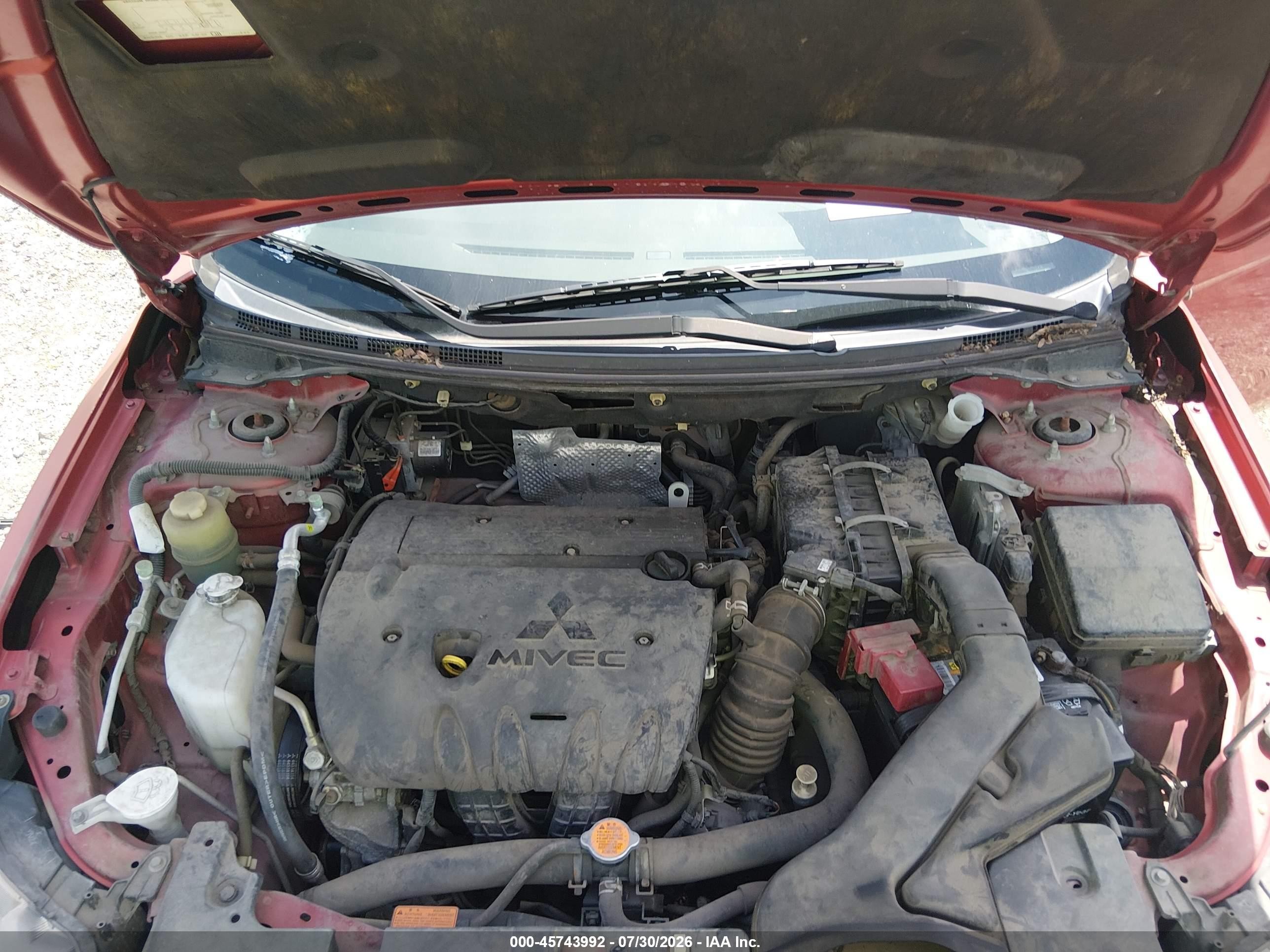 2010 Mitsubishi Lancer Es Red vin: JA32U2FU3AU020092