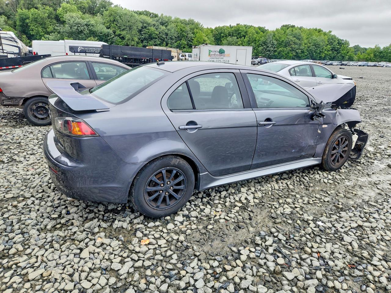 2010 Mitsubishi Lancer Es/es Sport Gray vin: JA32U2FU3AU027902