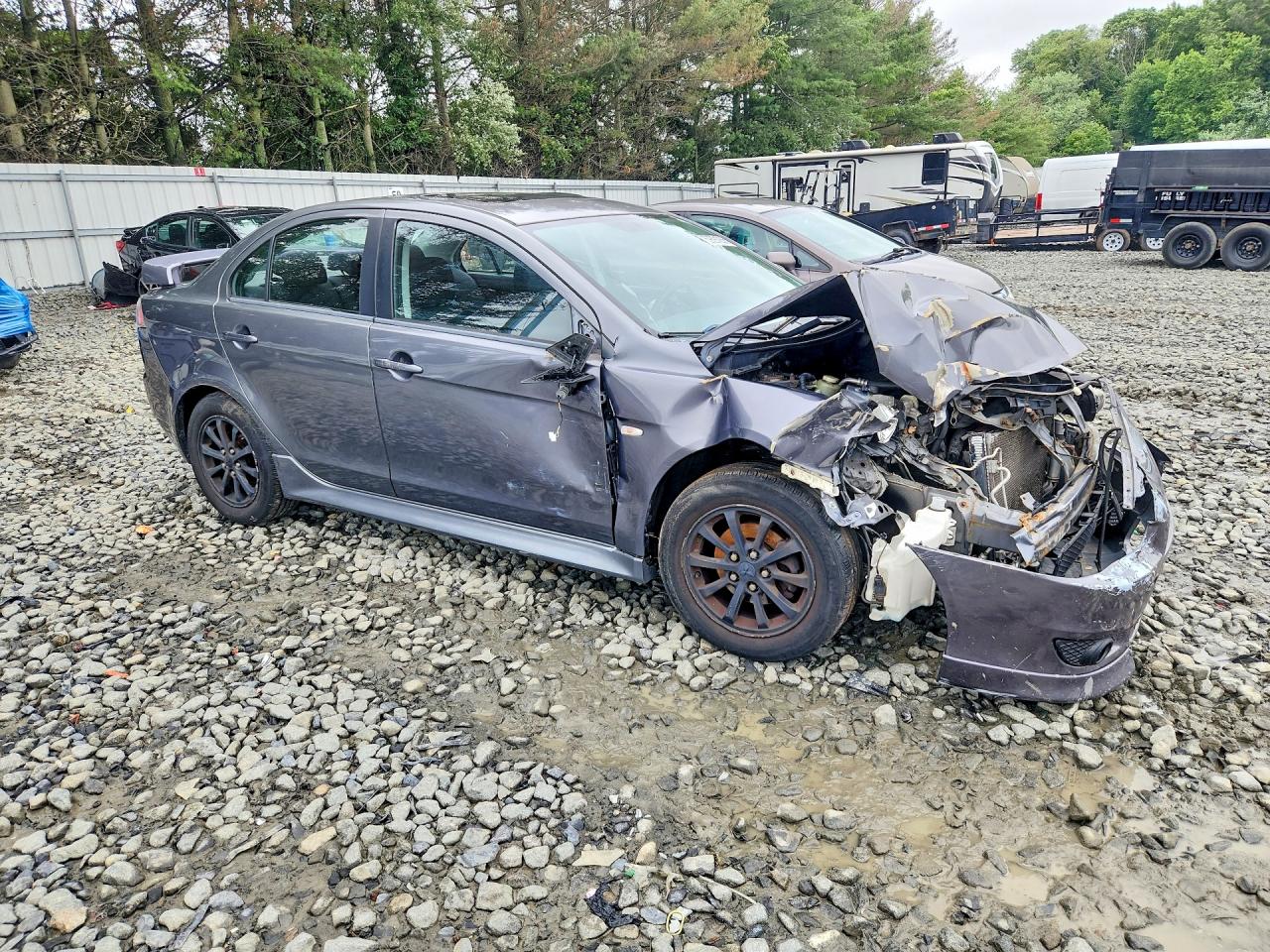 2010 Mitsubishi Lancer Es/es Sport Gray vin: JA32U2FU3AU027902