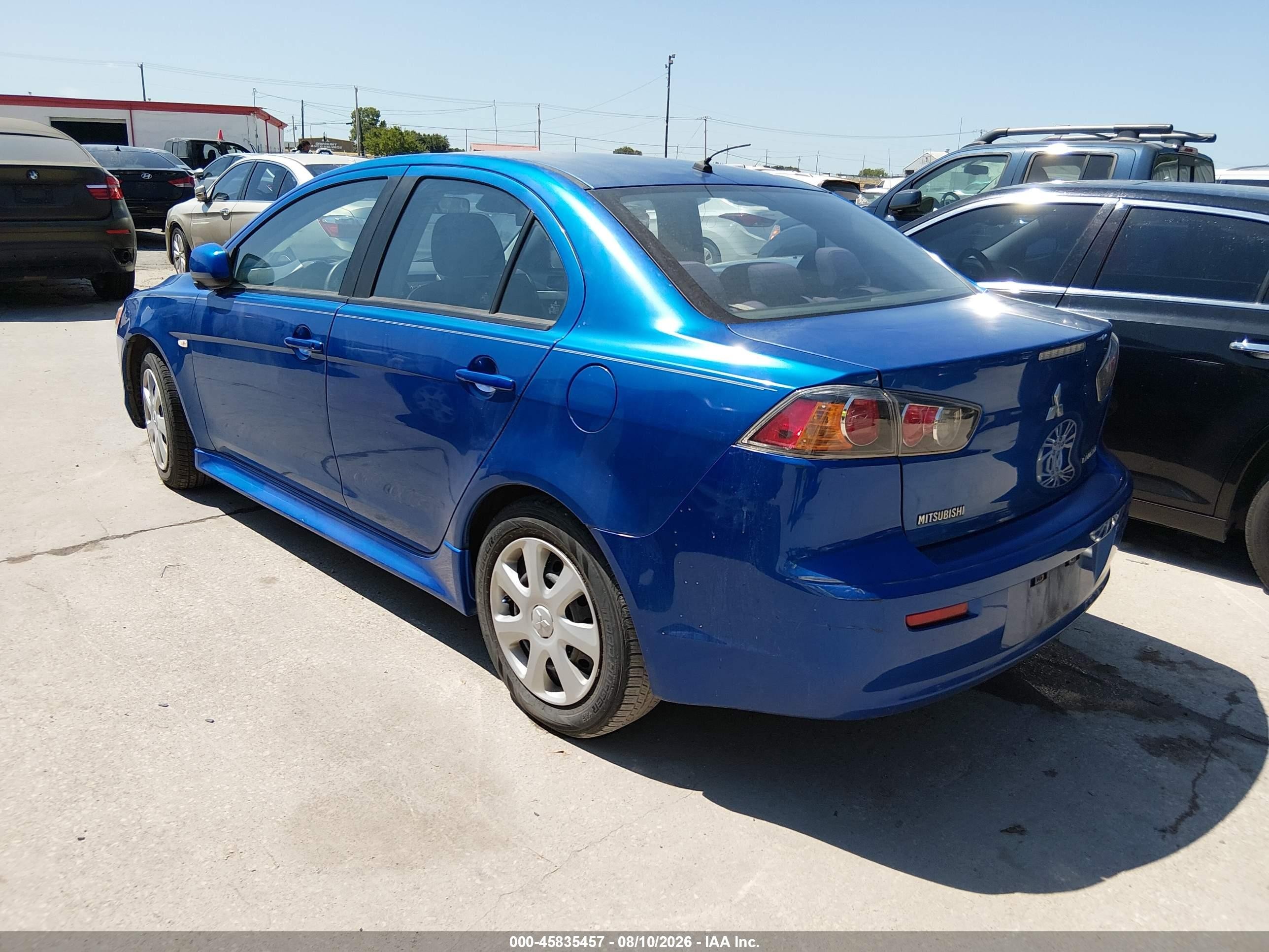2012 Mitsubishi Lancer Es Синий vin: JA32U2FU3CU022704