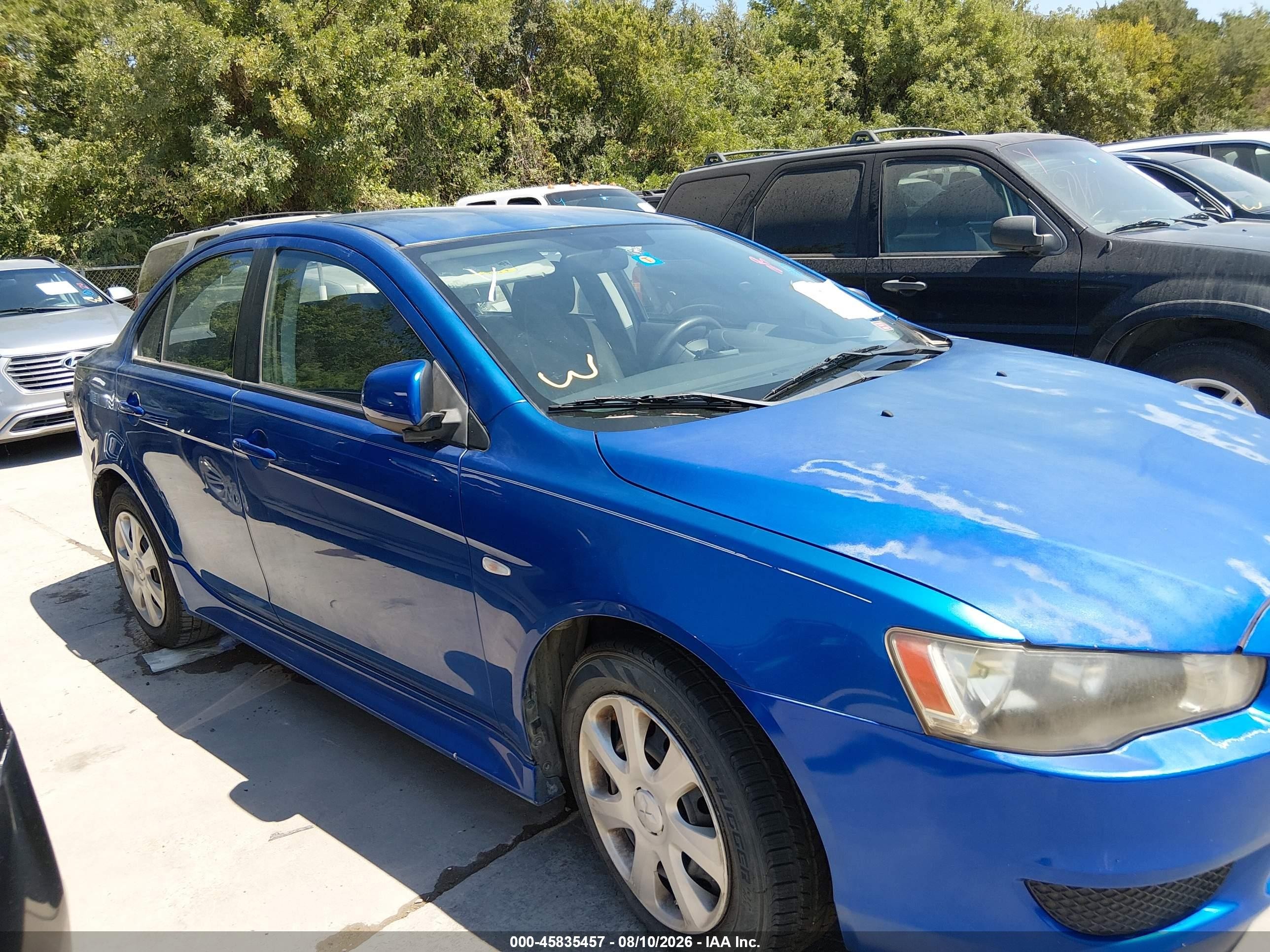 2012 Mitsubishi Lancer Es Синий vin: JA32U2FU3CU022704