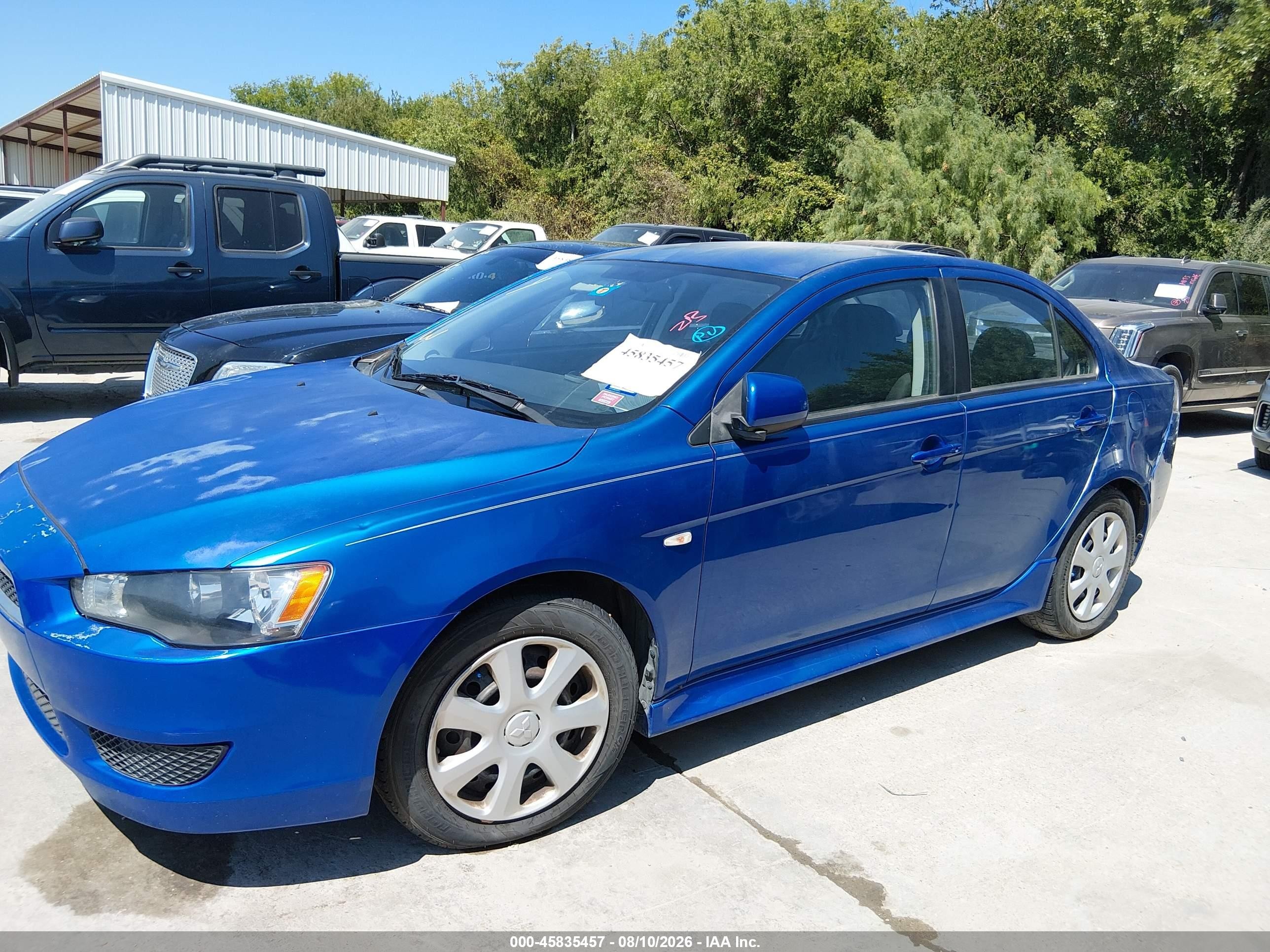 2012 Mitsubishi Lancer Es Синий vin: JA32U2FU3CU022704