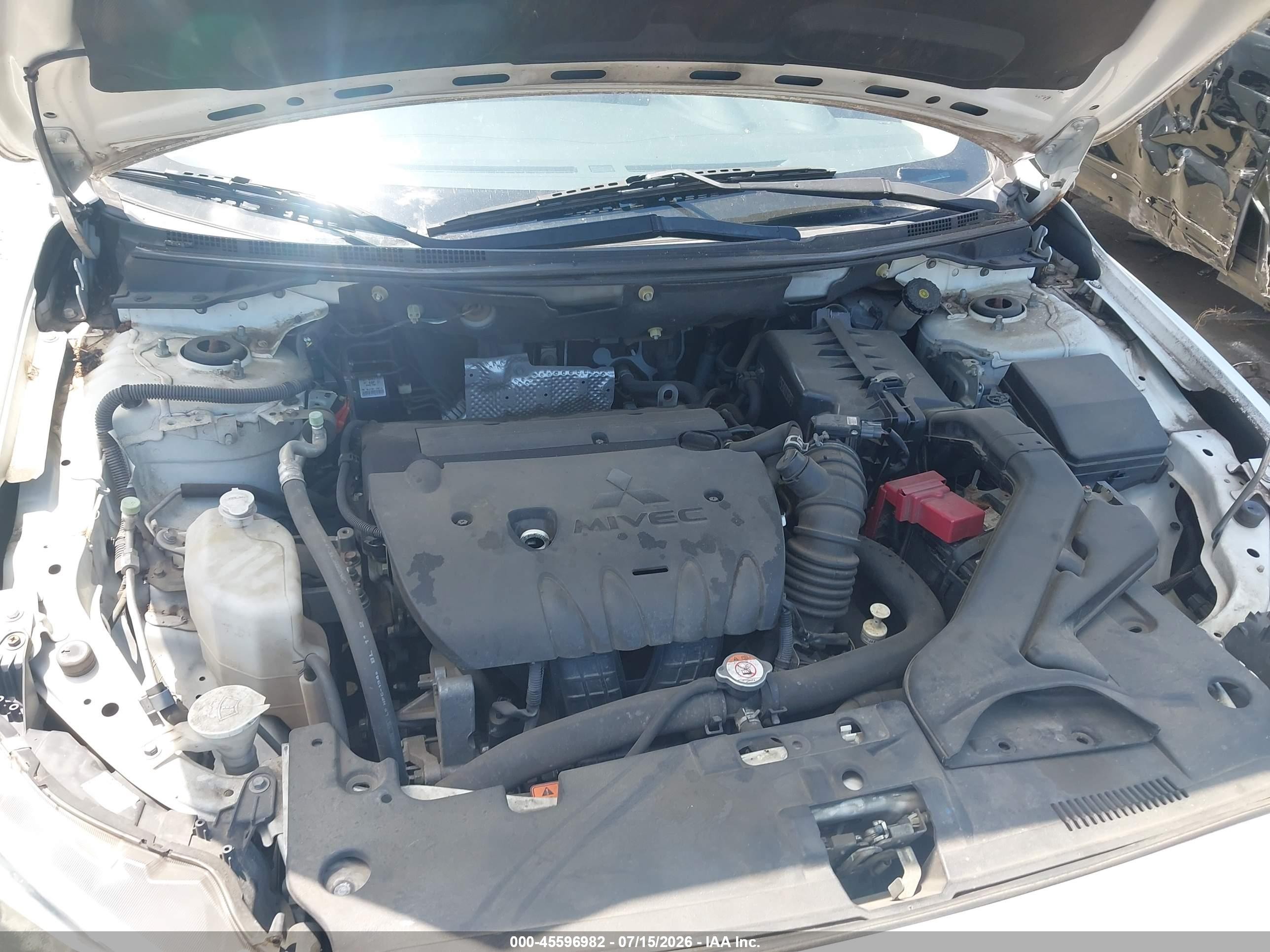 2013 Mitsubishi Lancer Es White vin: JA32U2FU3DU021263