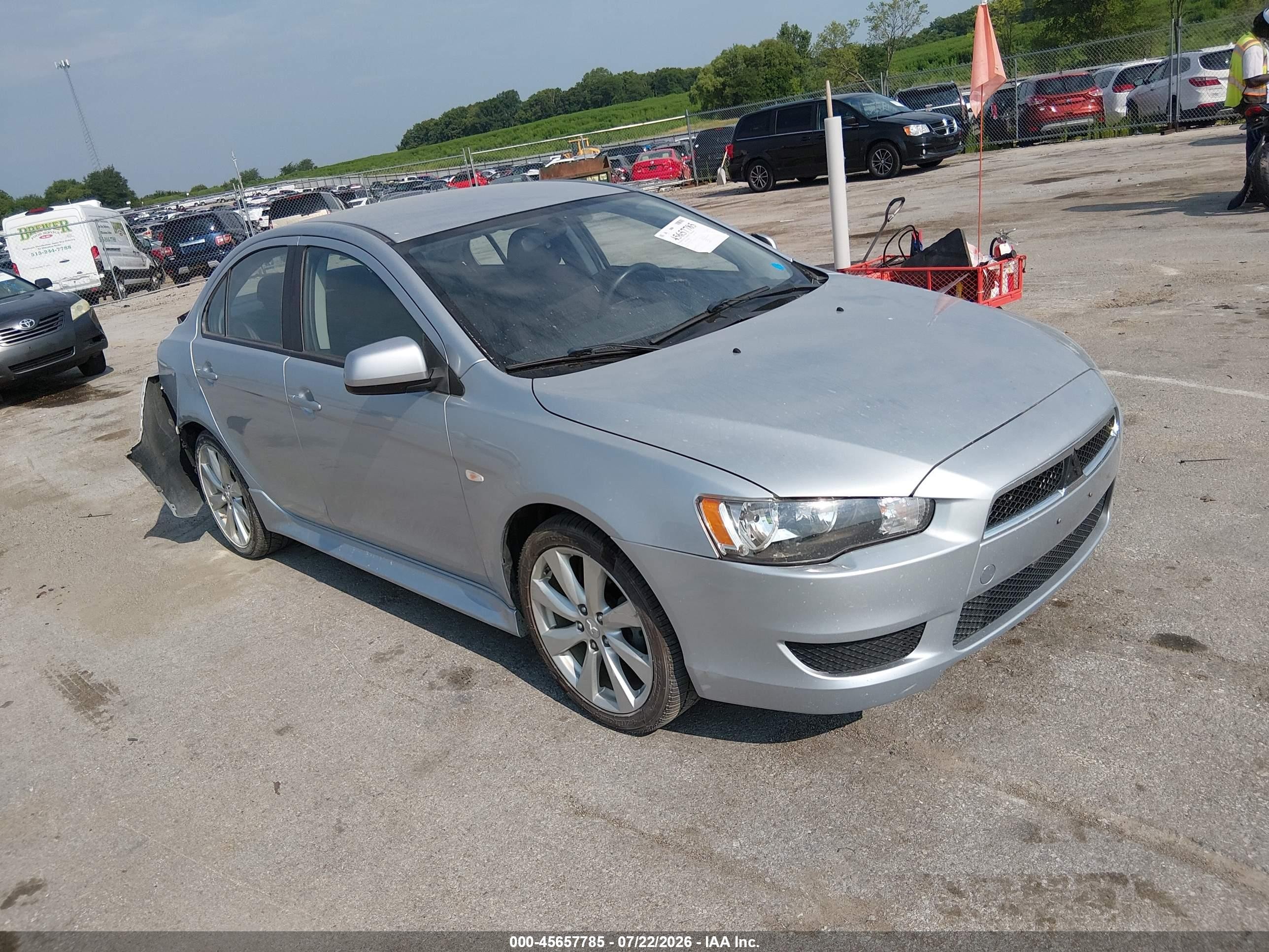 2013 Mitsubishi Lancer Es Silver vin: JA32U2FU3DU023949