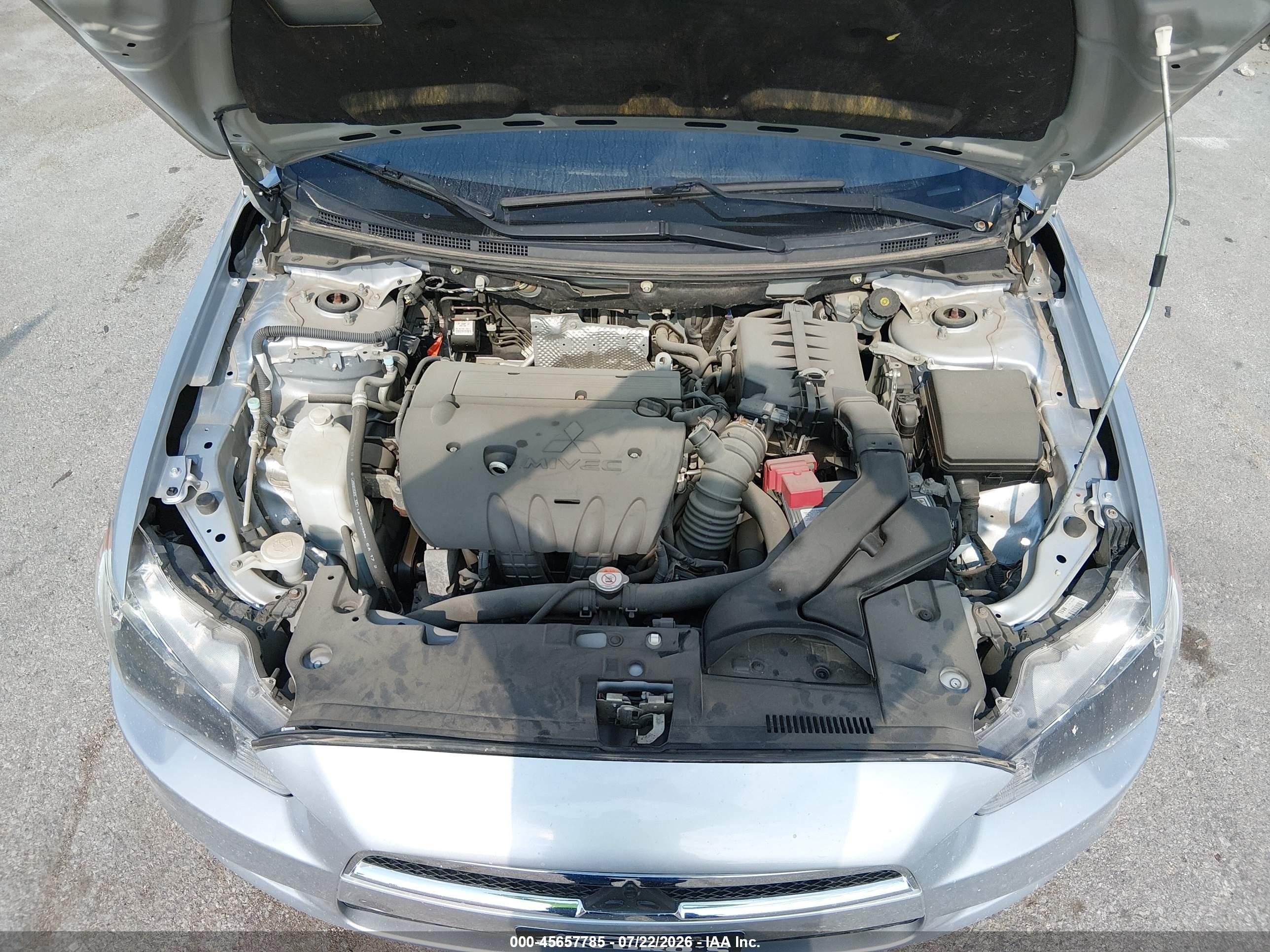 2013 Mitsubishi Lancer Es Silver vin: JA32U2FU3DU023949