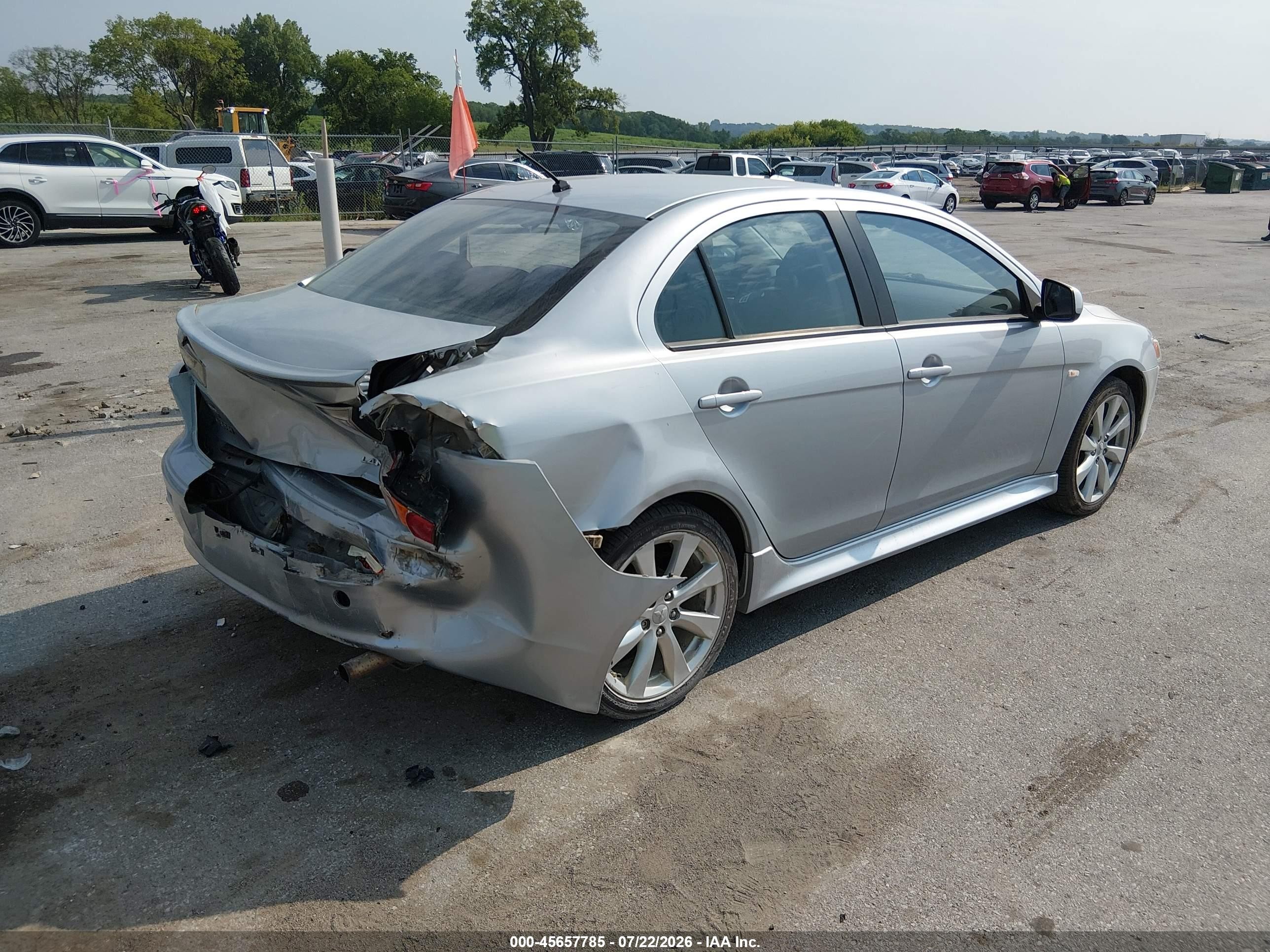 2013 Mitsubishi Lancer Es Silver vin: JA32U2FU3DU023949