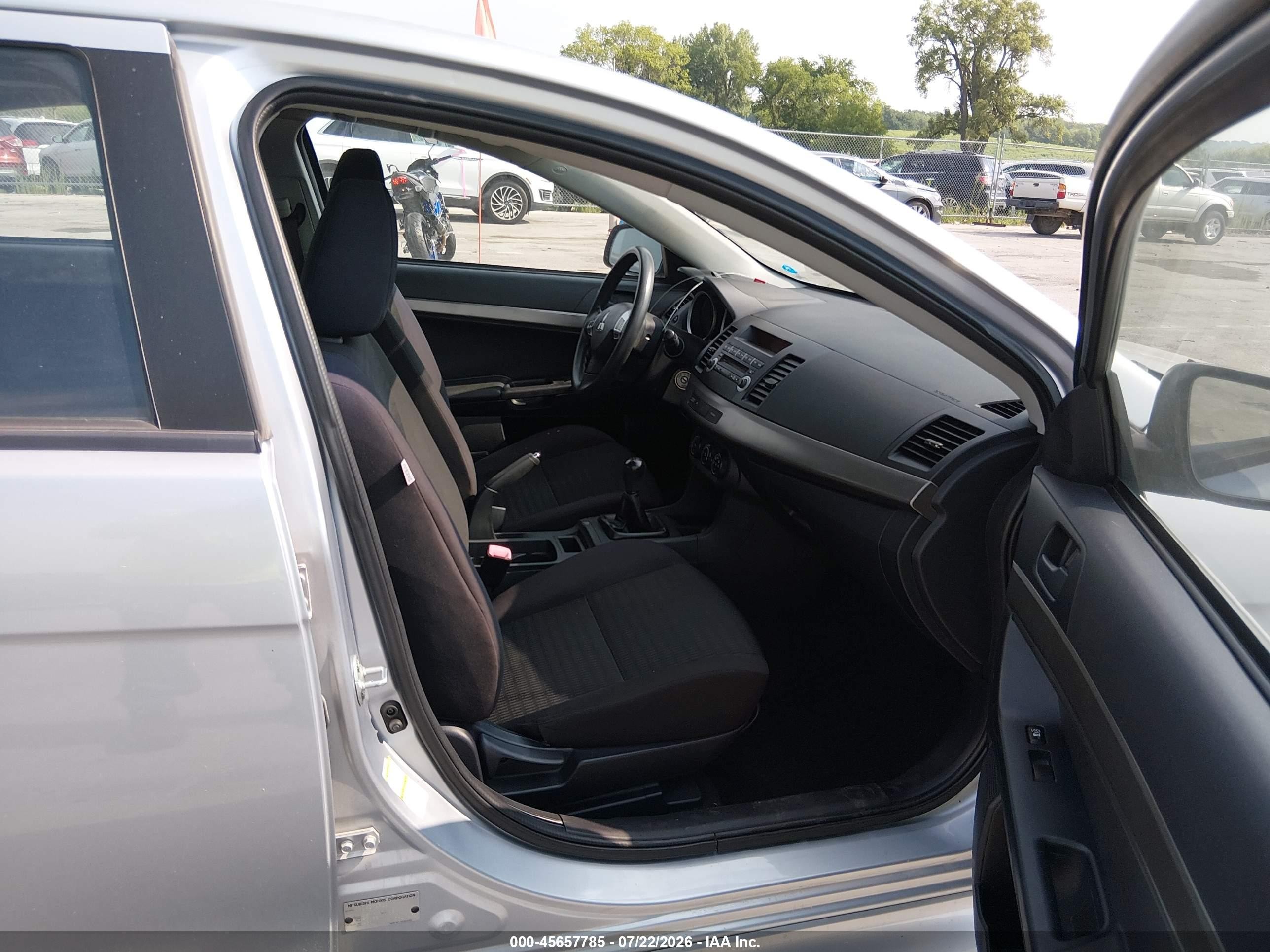 2013 Mitsubishi Lancer Es Silver vin: JA32U2FU3DU023949
