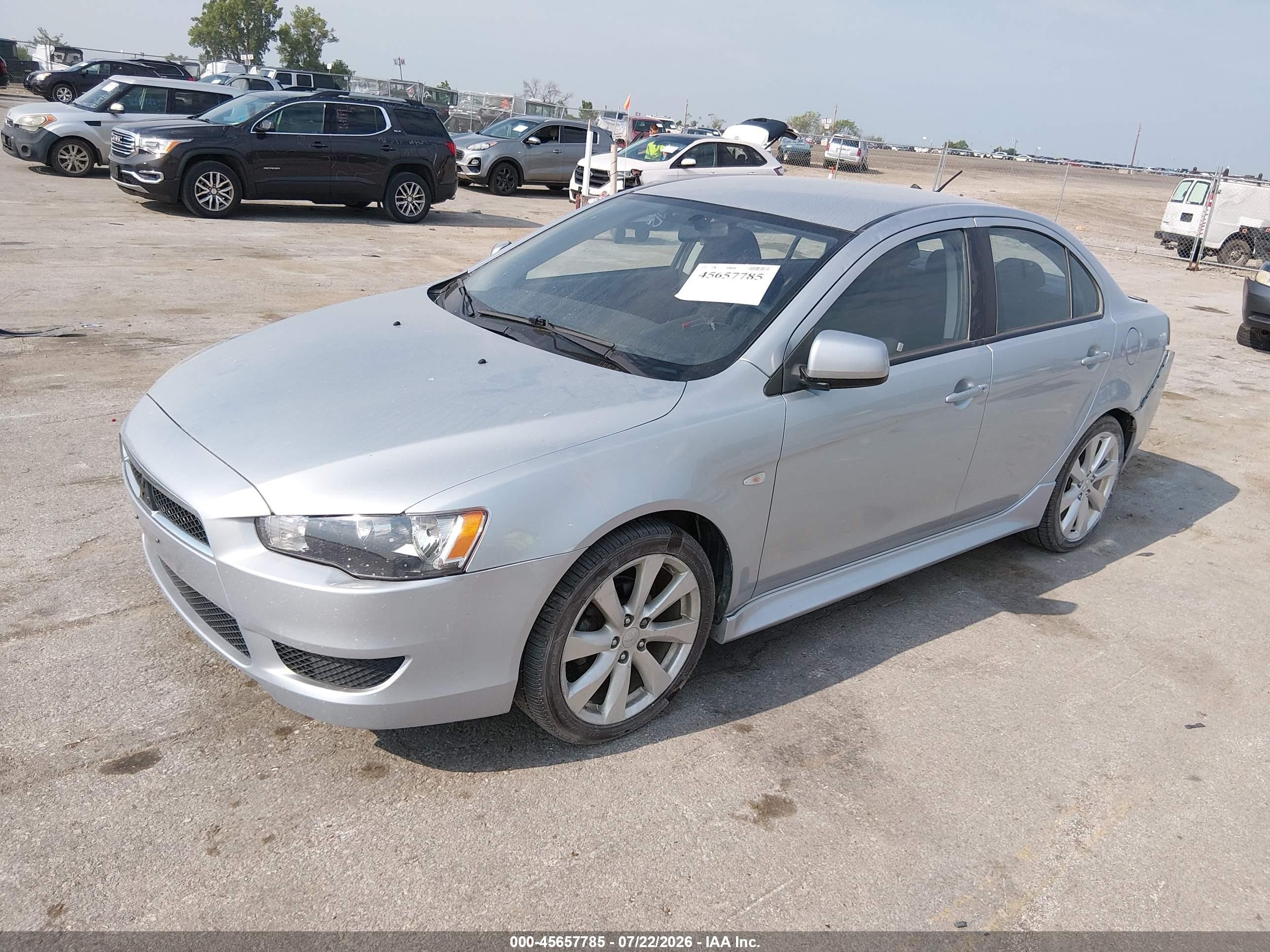 2013 Mitsubishi Lancer Es Silver vin: JA32U2FU3DU023949