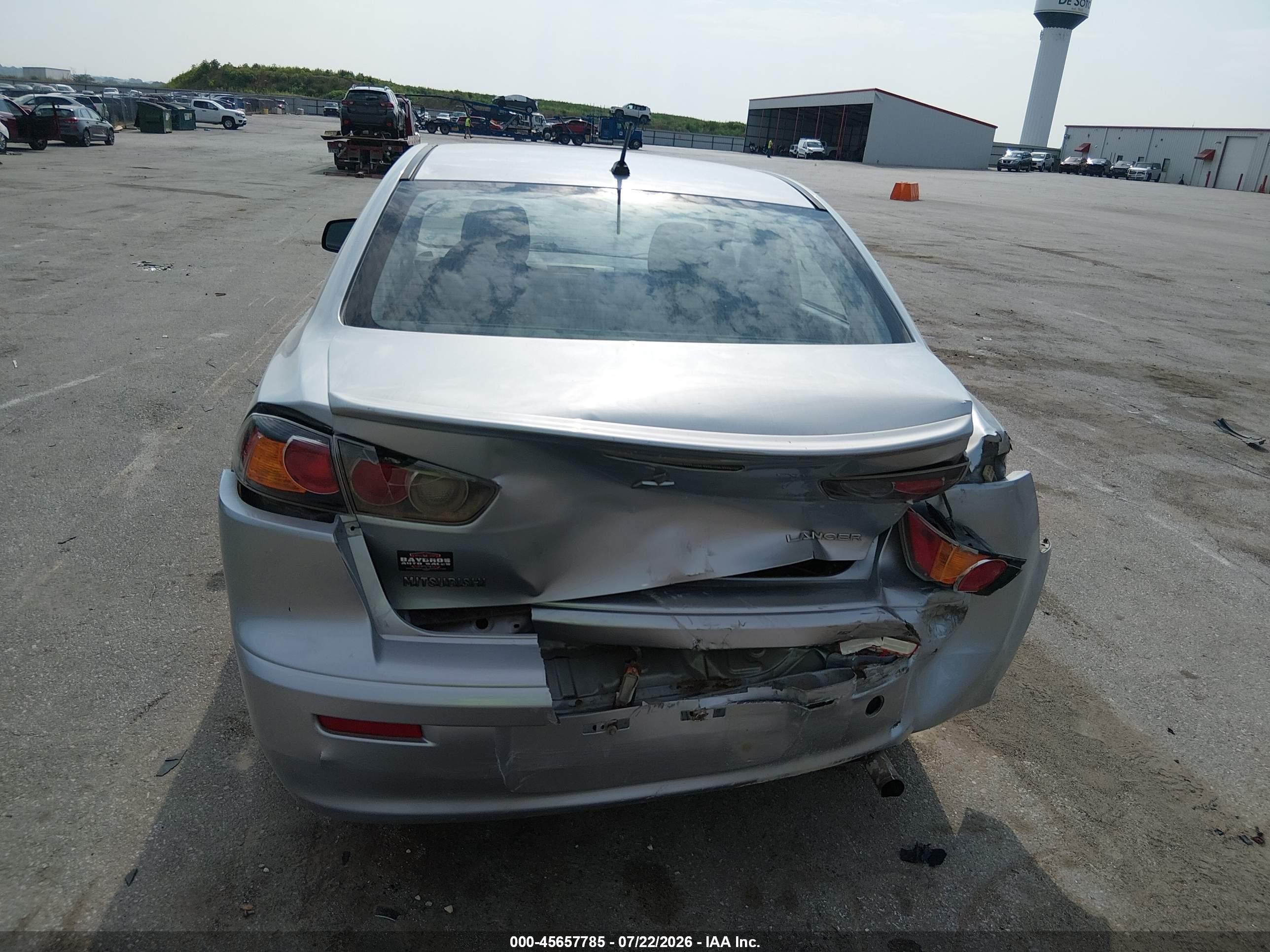 2013 Mitsubishi Lancer Es Silver vin: JA32U2FU3DU023949