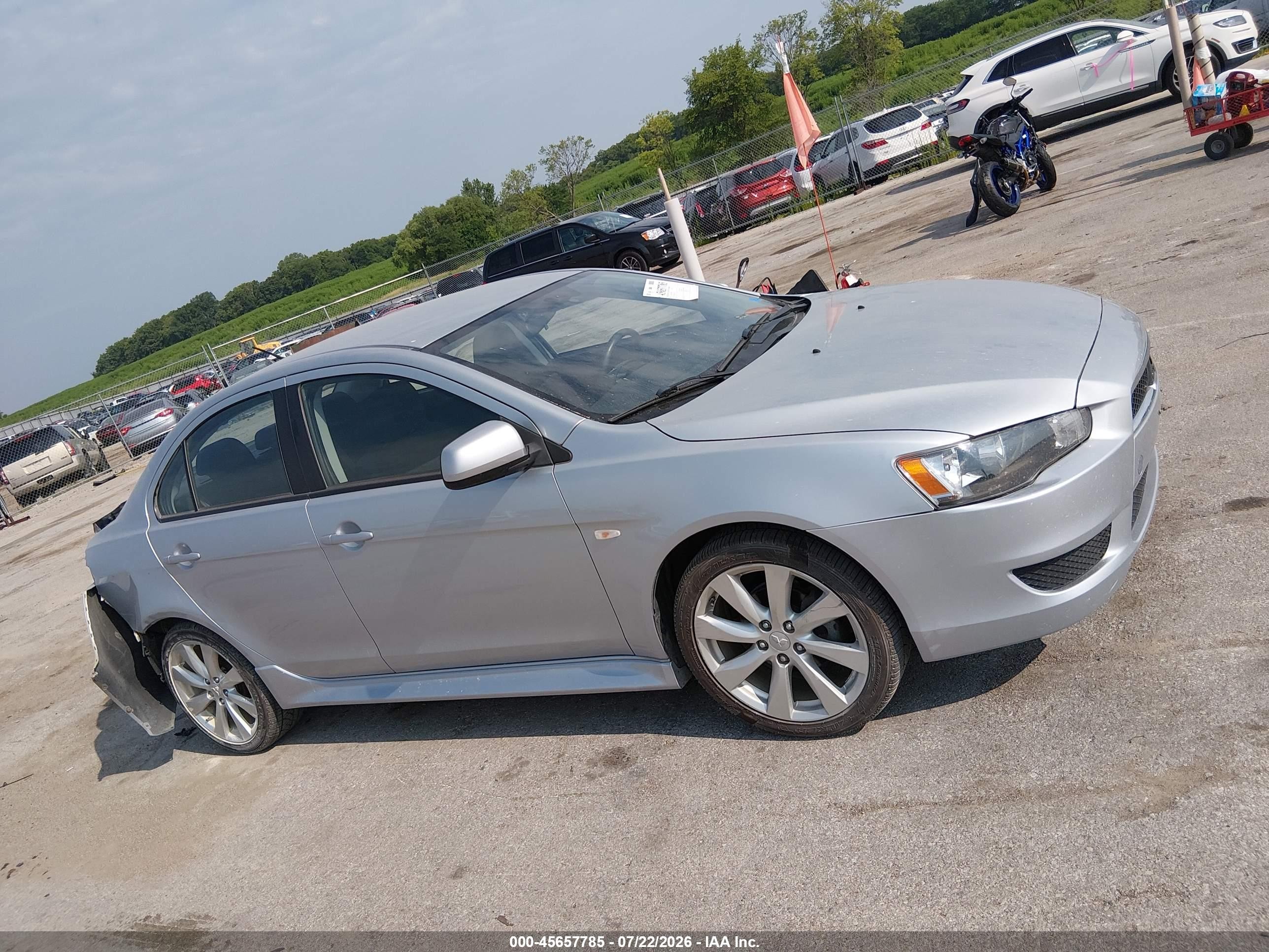 2013 Mitsubishi Lancer Es Silver vin: JA32U2FU3DU023949