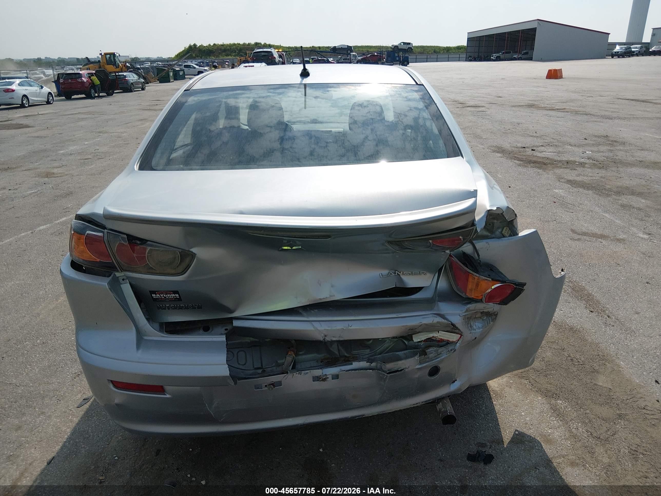 2013 Mitsubishi Lancer Es Silver vin: JA32U2FU3DU023949