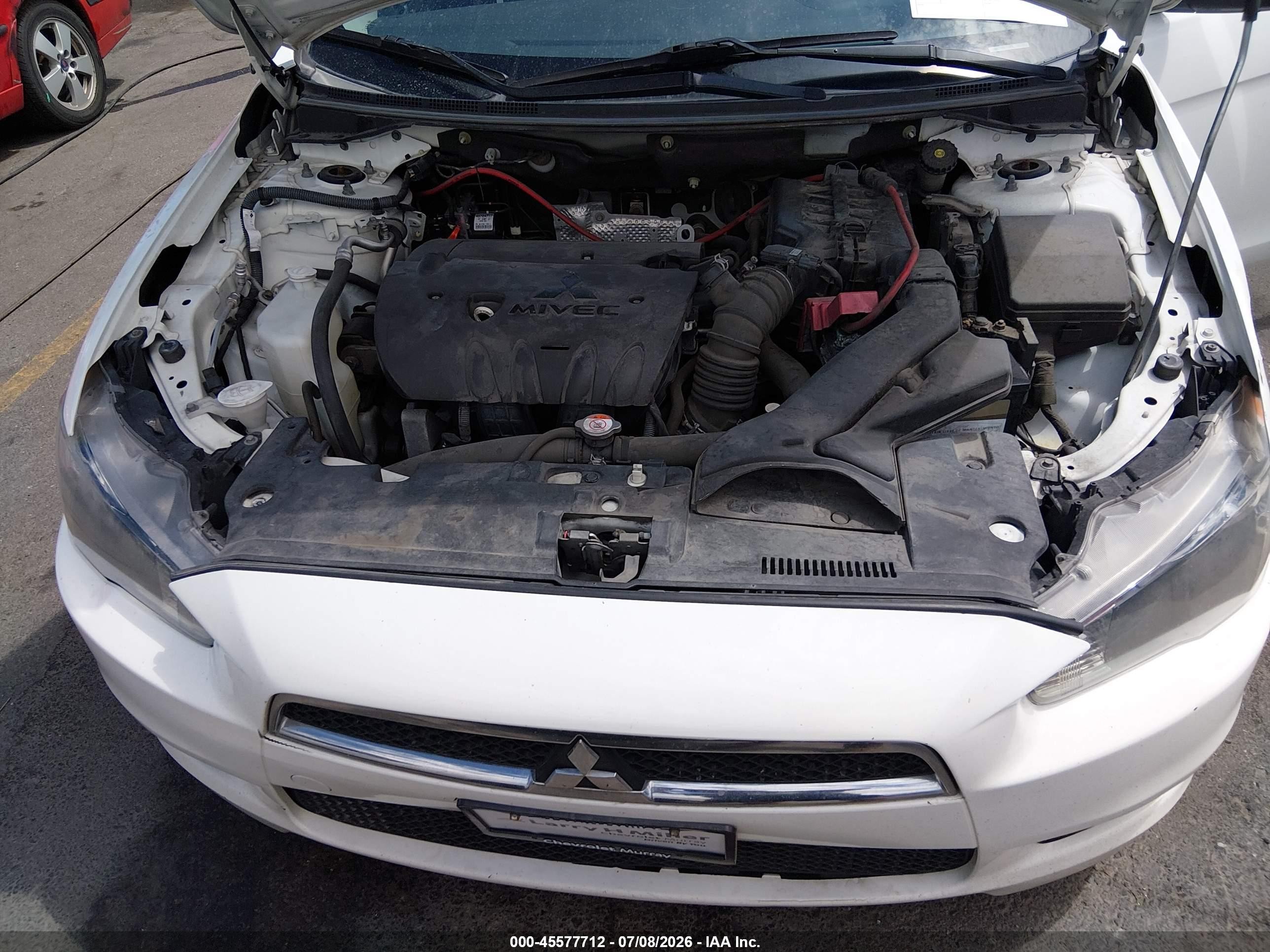 2014 Mitsubishi Lancer Es White vin: JA32U2FU3EU020051