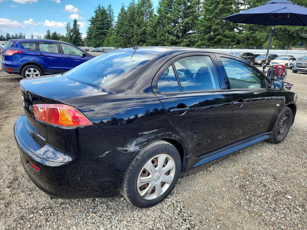 2014 Mitsubishi Lancer Es Black vin: JA32U2FU3EU020065