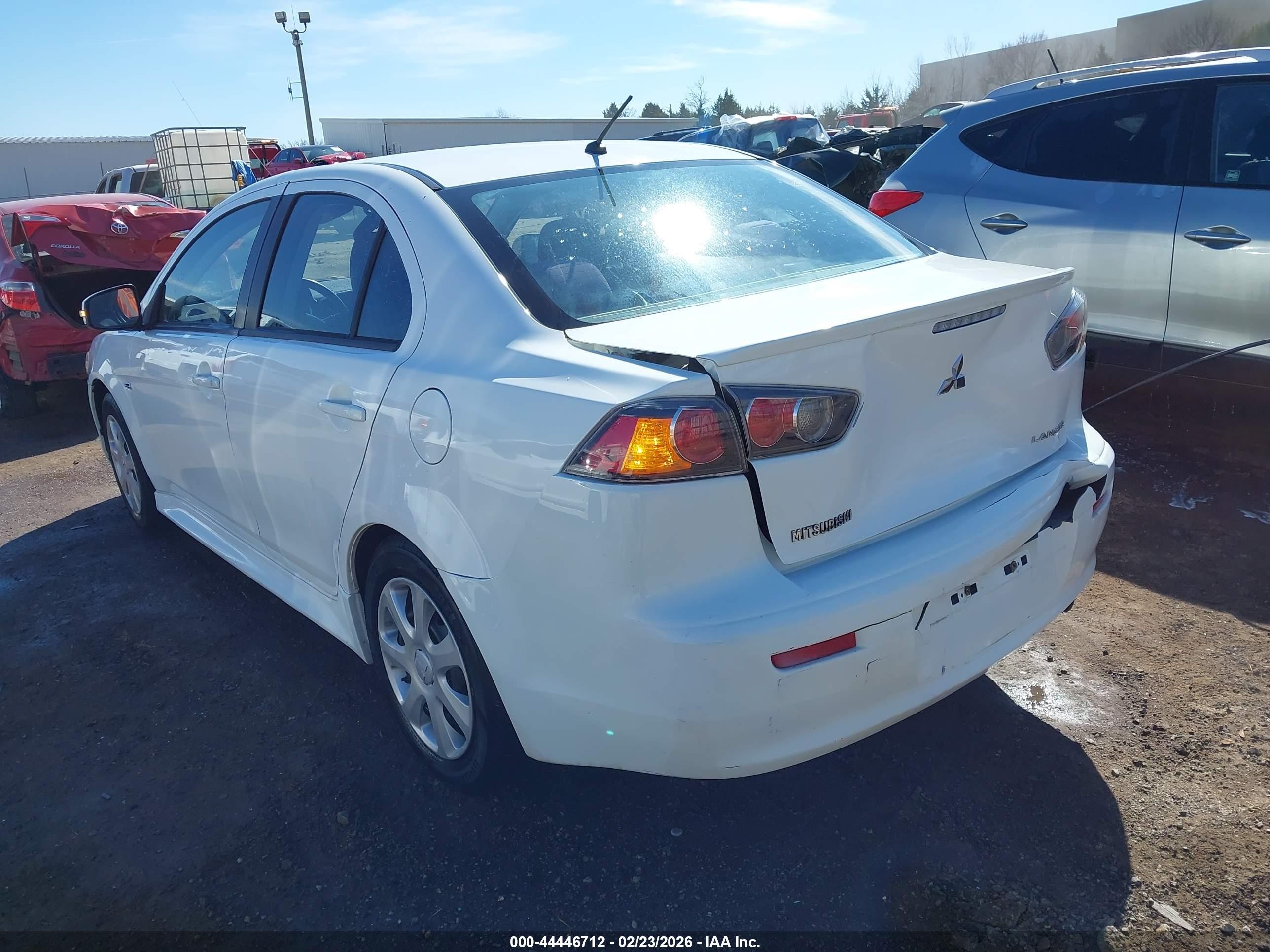 2015 Mitsubishi Lancer Es White vin: JA32U2FU3FU002215
