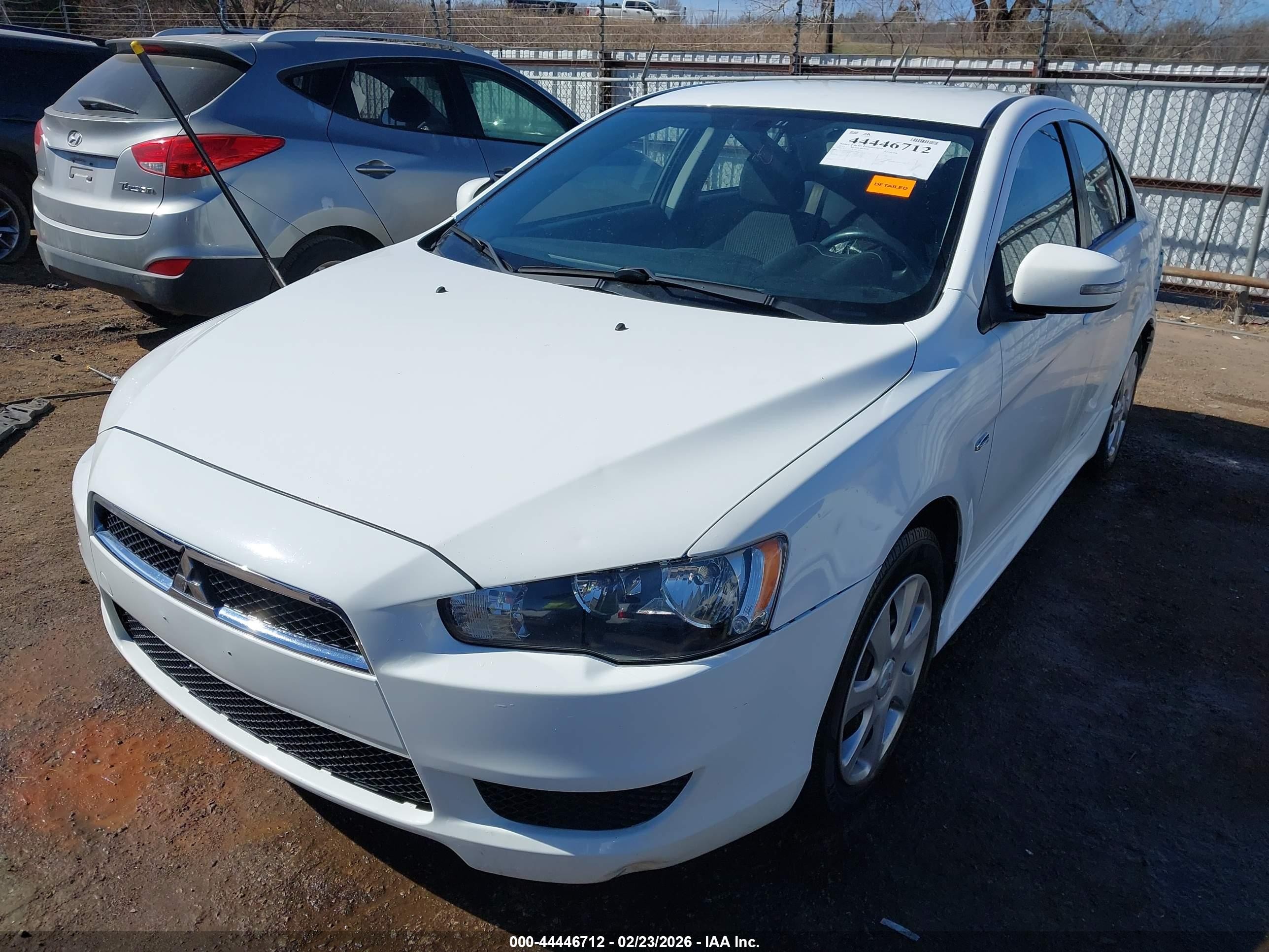2015 Mitsubishi Lancer Es White vin: JA32U2FU3FU002215