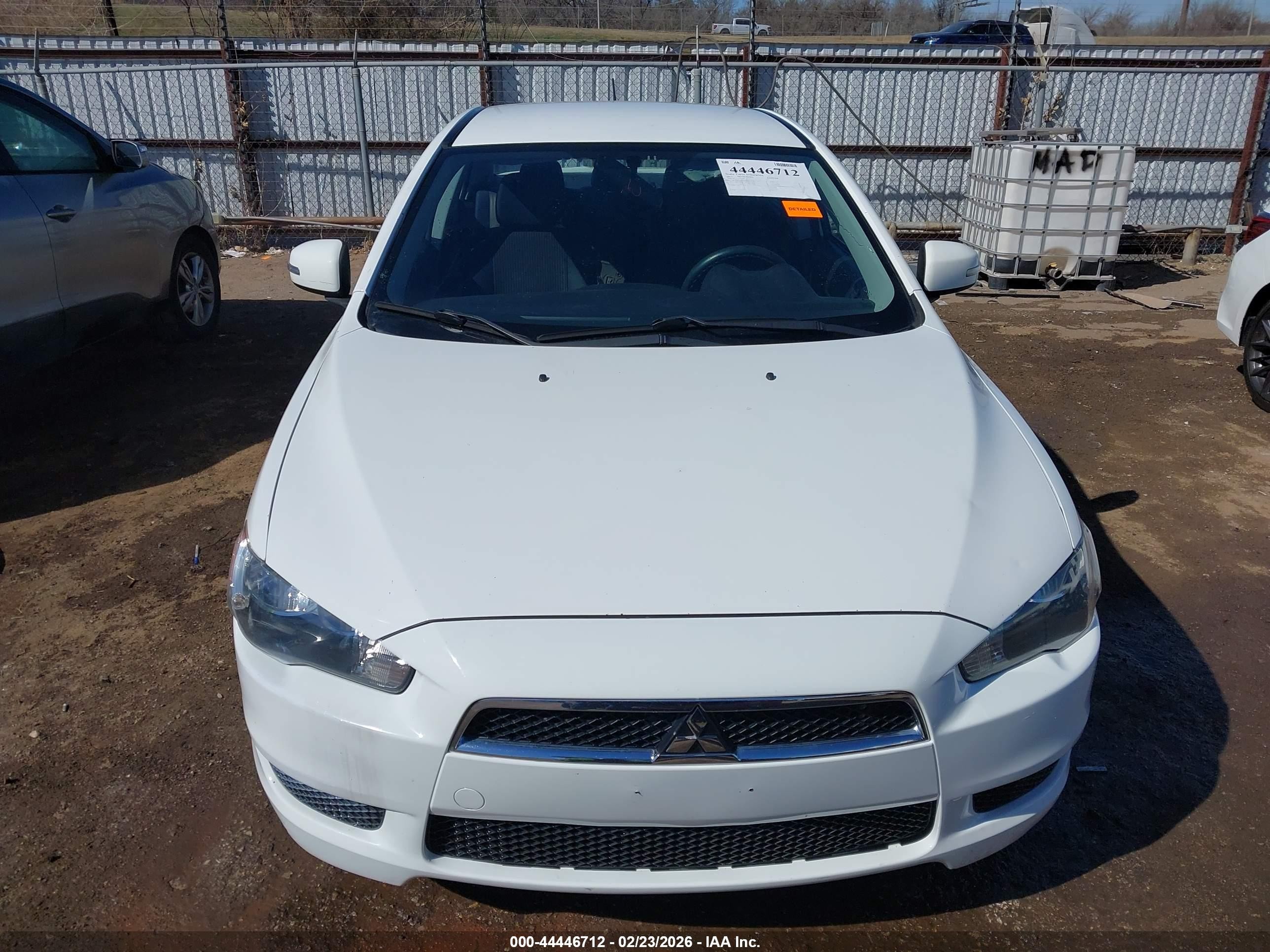 2015 Mitsubishi Lancer Es White vin: JA32U2FU3FU002215