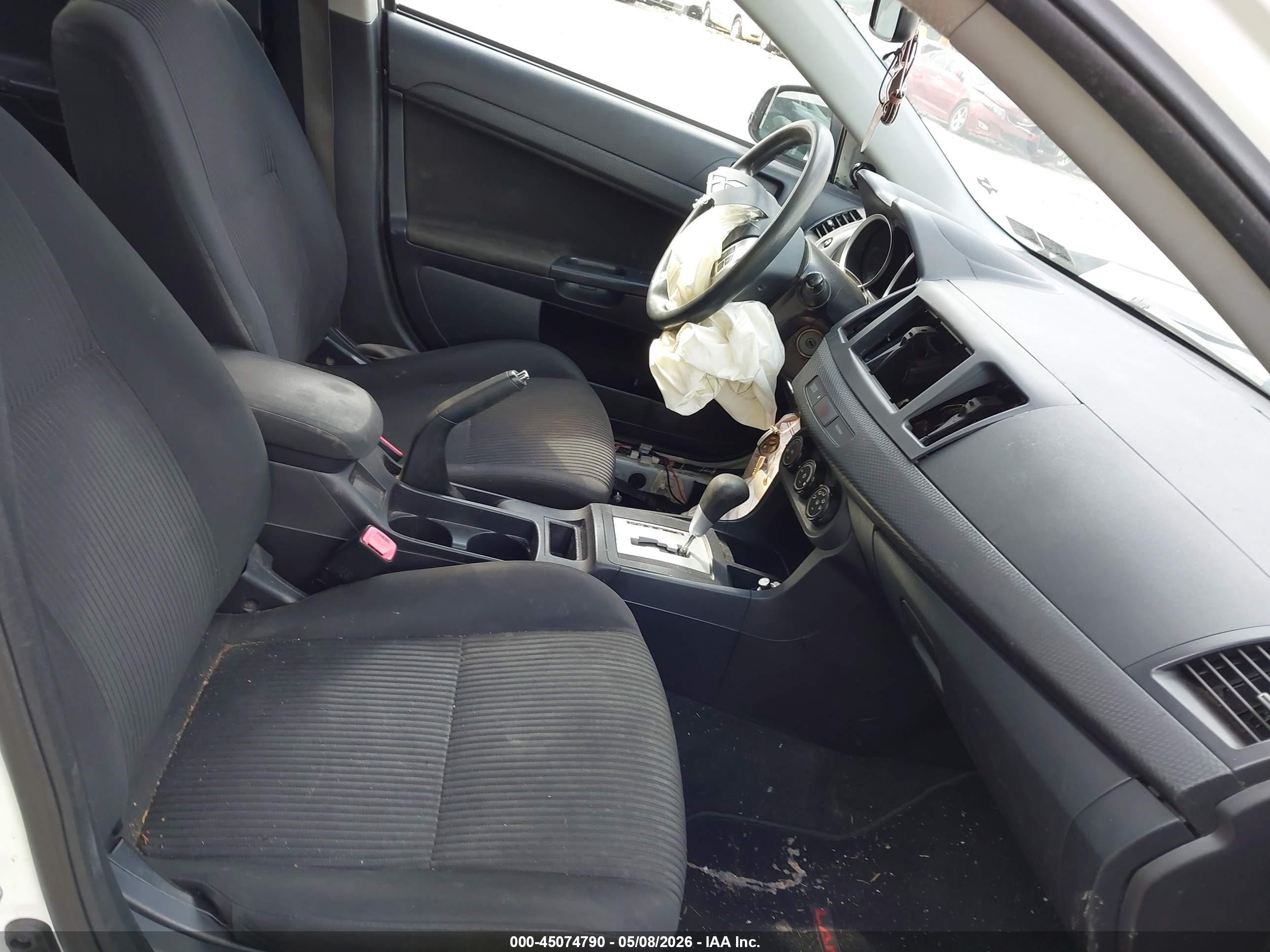 2015 Mitsubishi Lancer Es White vin: JA32U2FU3FU005115