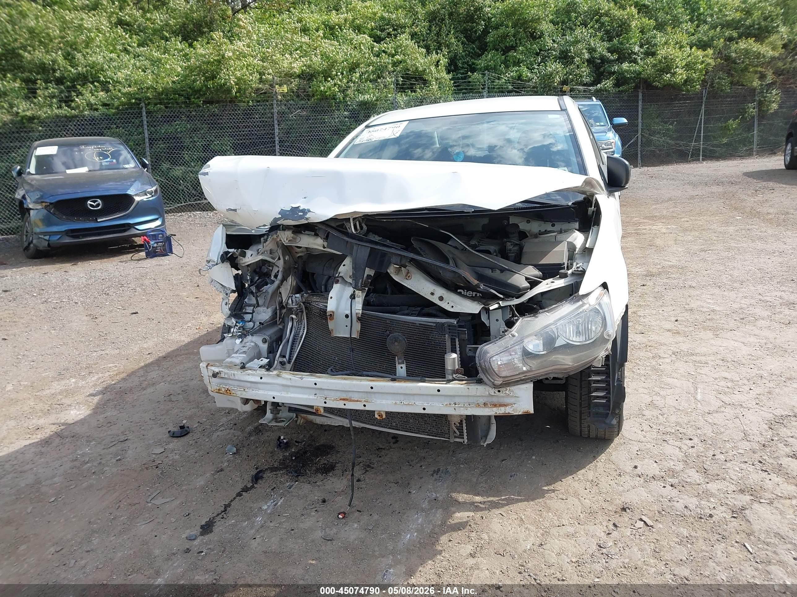 2015 Mitsubishi Lancer Es White vin: JA32U2FU3FU005115