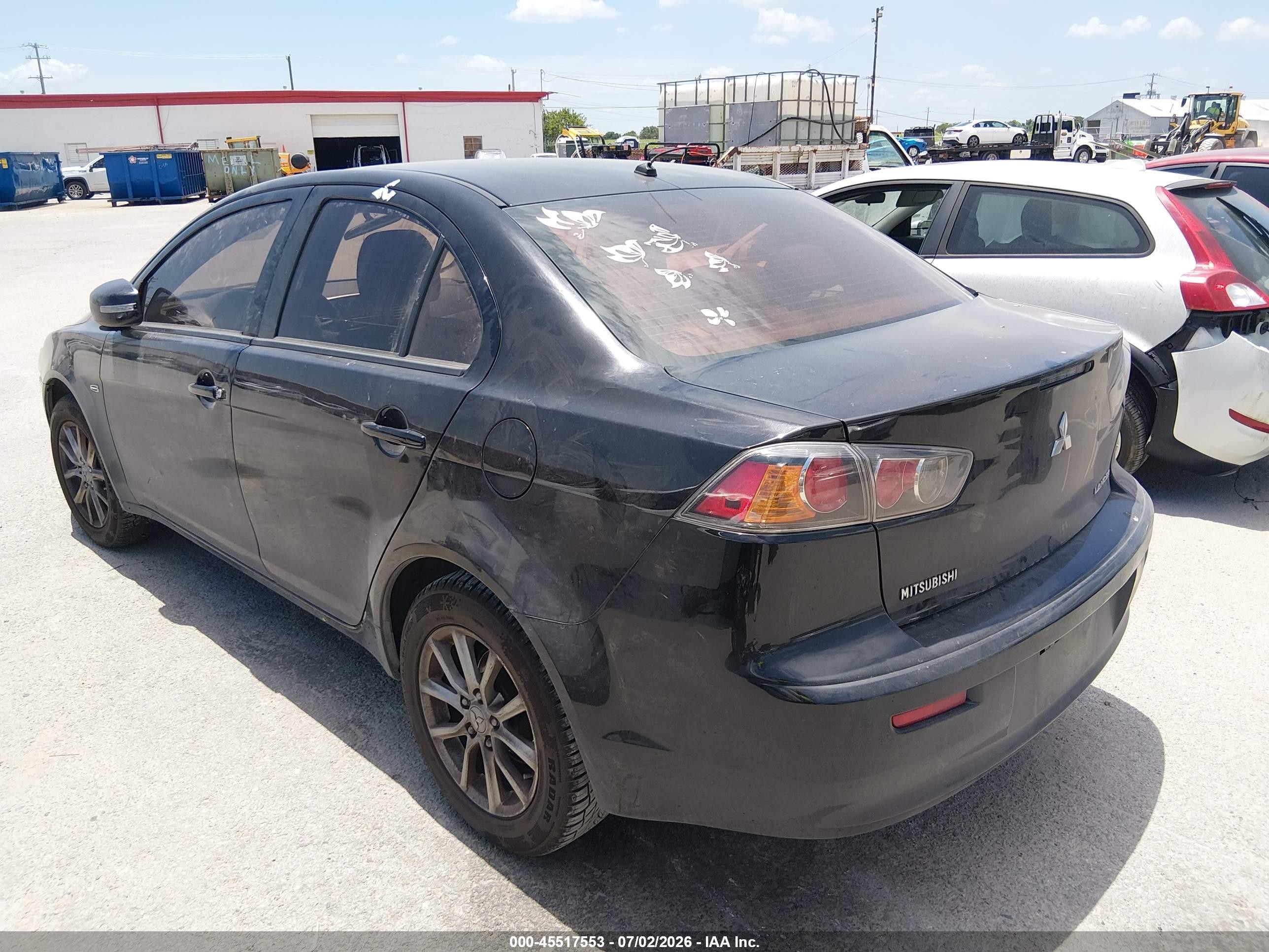 2015 Mitsubishi Lancer Es Black vin: JA32U2FU3FU005261