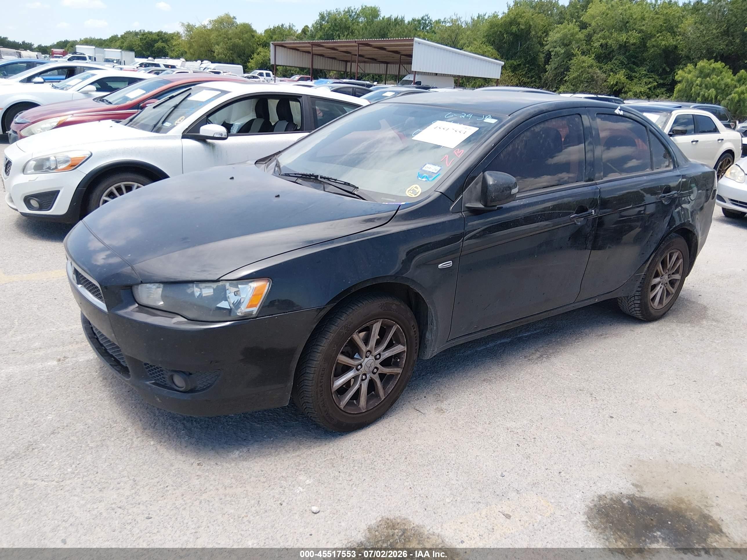2015 Mitsubishi Lancer Es Black vin: JA32U2FU3FU005261