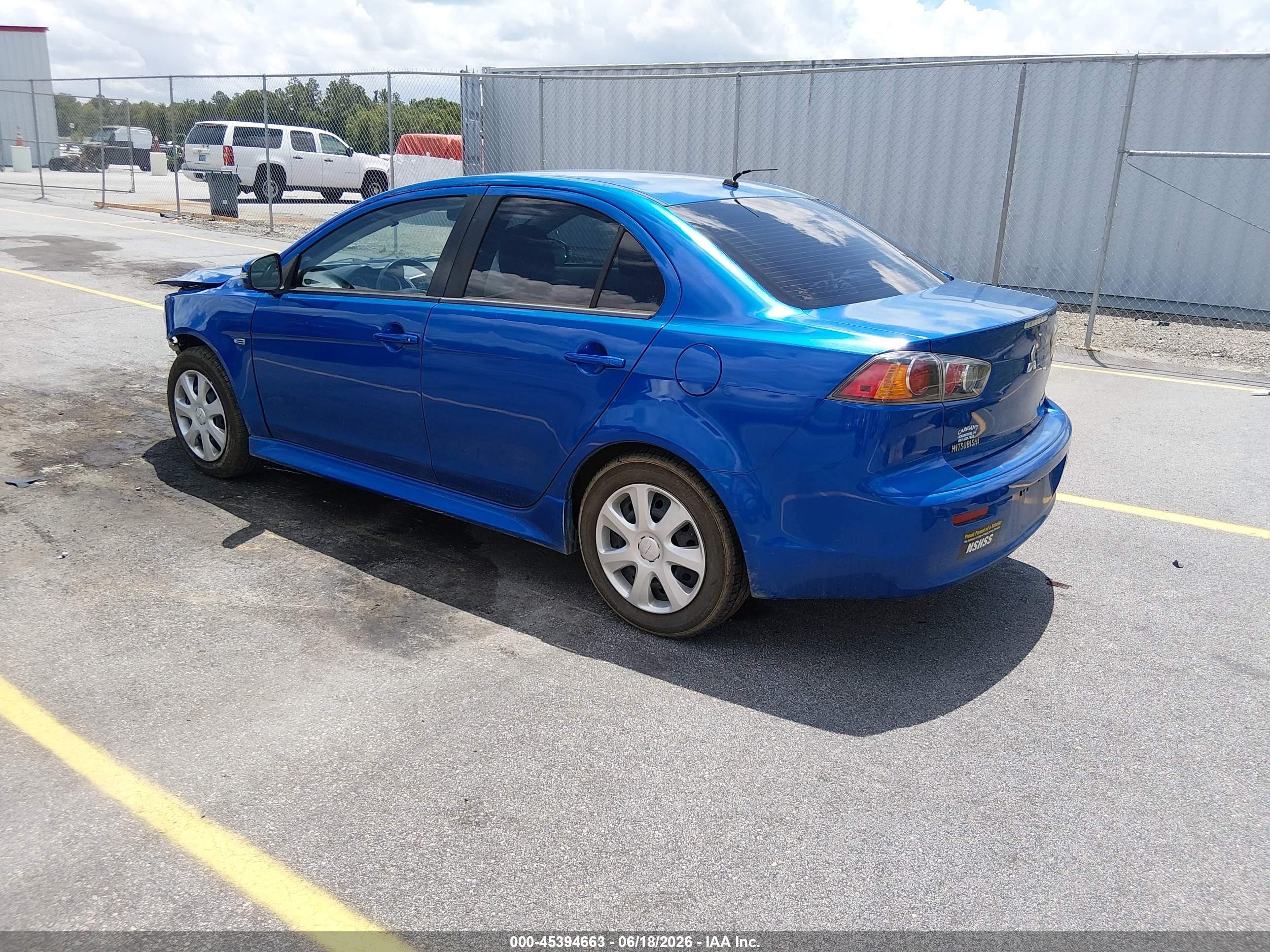 2015 Mitsubishi Lancer Es Blue vin: JA32U2FU3FU017698