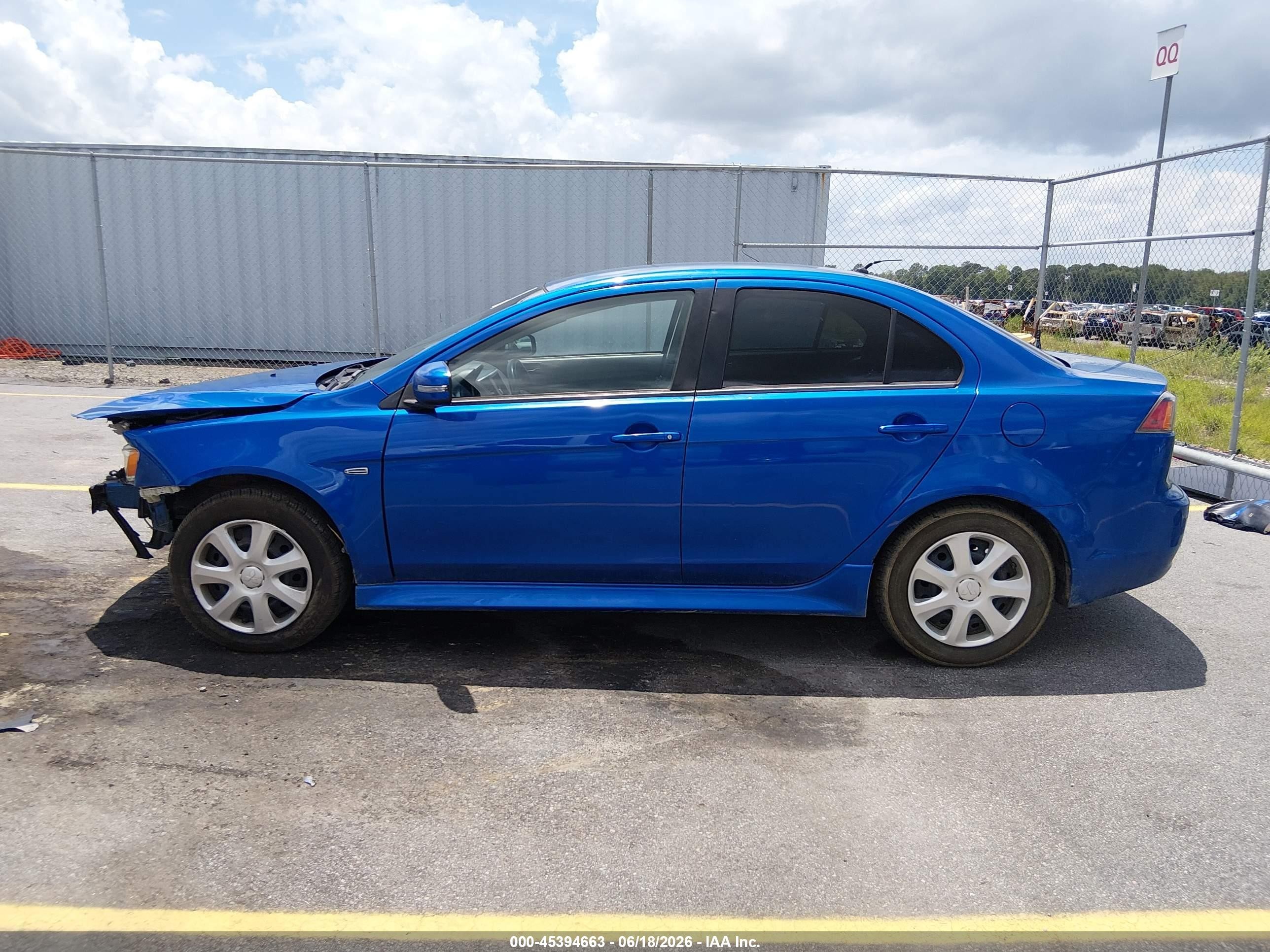 2015 Mitsubishi Lancer Es Blue vin: JA32U2FU3FU017698