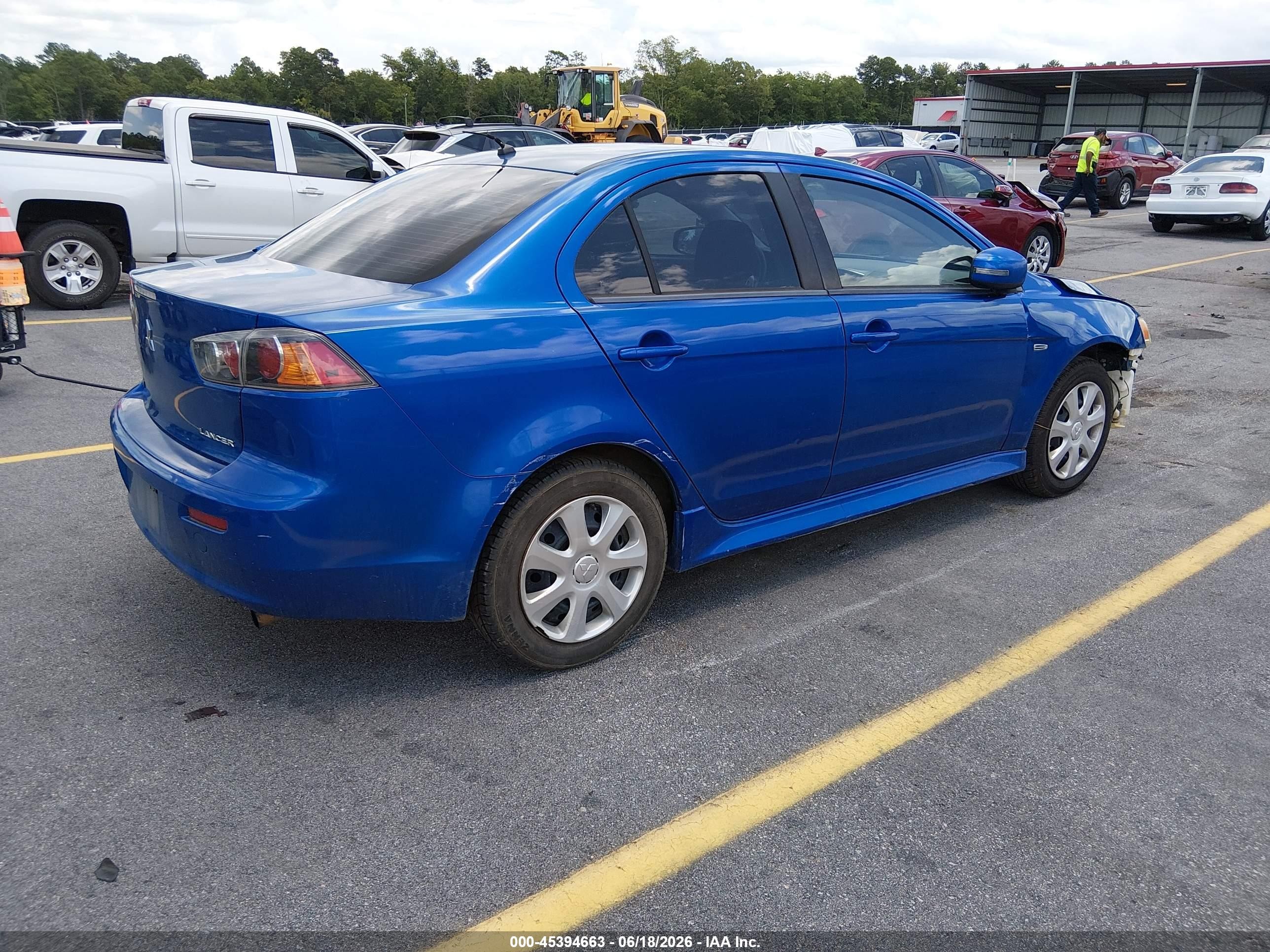 2015 Mitsubishi Lancer Es Blue vin: JA32U2FU3FU017698