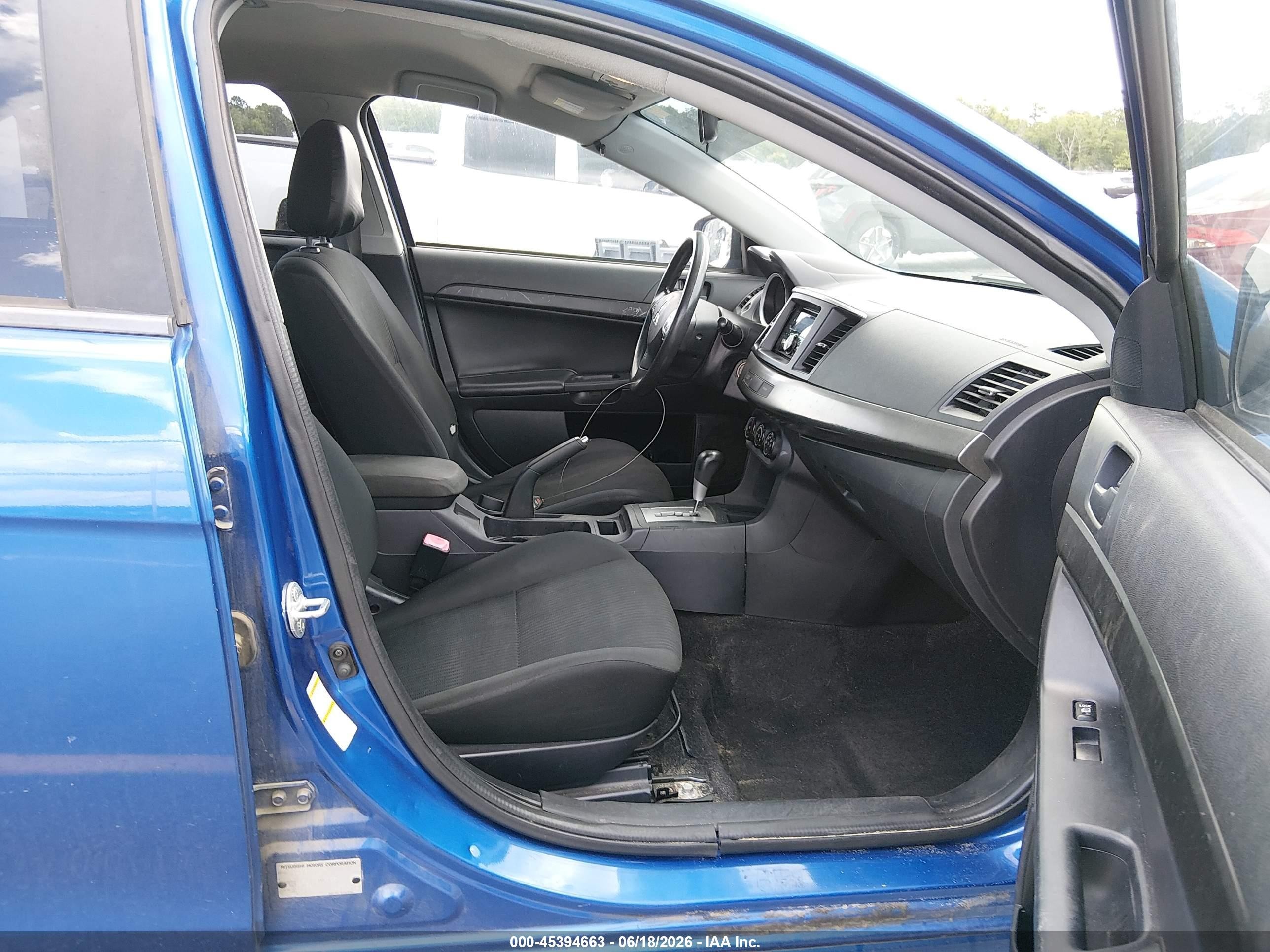 2015 Mitsubishi Lancer Es Blue vin: JA32U2FU3FU017698