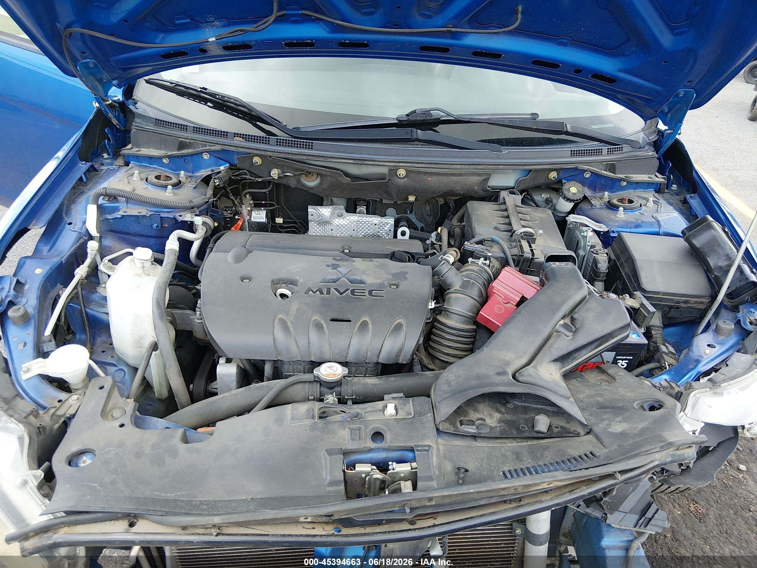 2015 Mitsubishi Lancer Es Blue vin: JA32U2FU3FU017698