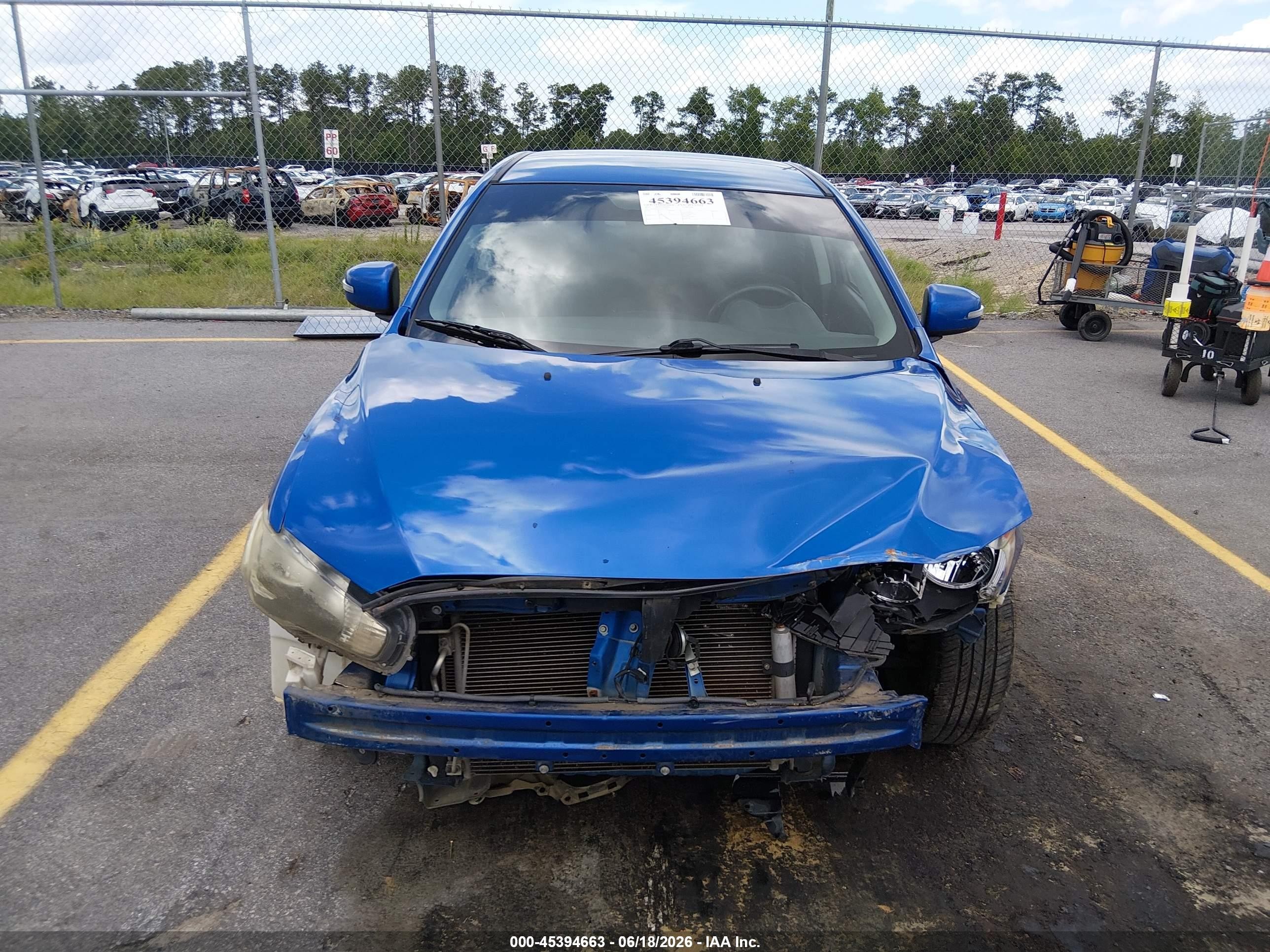 2015 Mitsubishi Lancer Es Blue vin: JA32U2FU3FU017698
