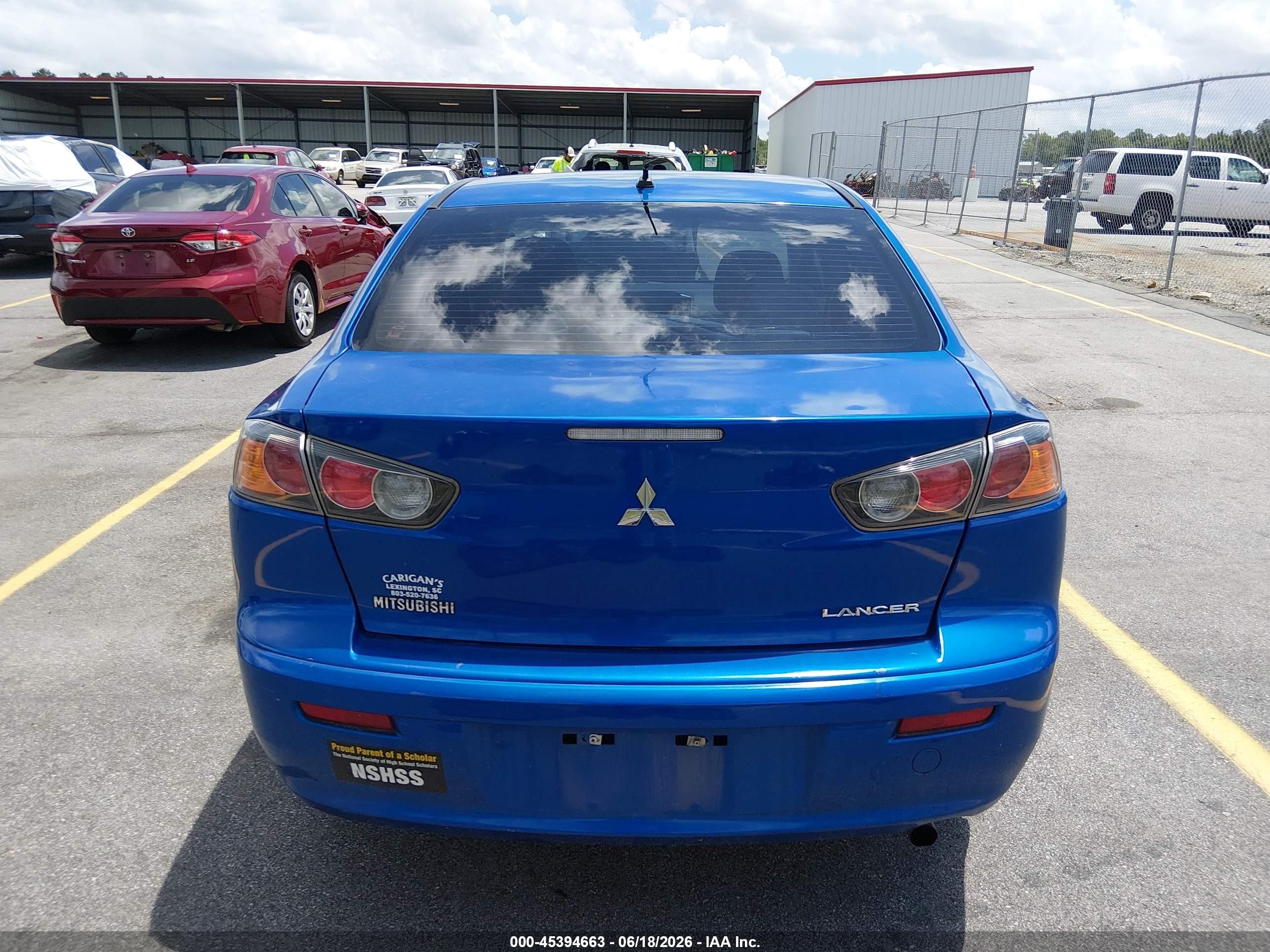 2015 Mitsubishi Lancer Es Blue vin: JA32U2FU3FU017698