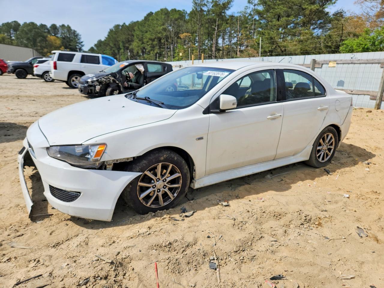 2015 Mitsubishi Lancer Es White vin: JA32U2FU3FU023260